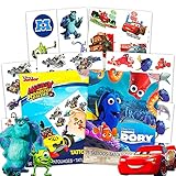 Pixar Disney Party Supplies for Kids - 100 Temporary Tattoos in Party Favor Format. Featuring Favorite Characters from Monsters Inc., Finding Dory, Disney Cars, and Mickey Mouse!