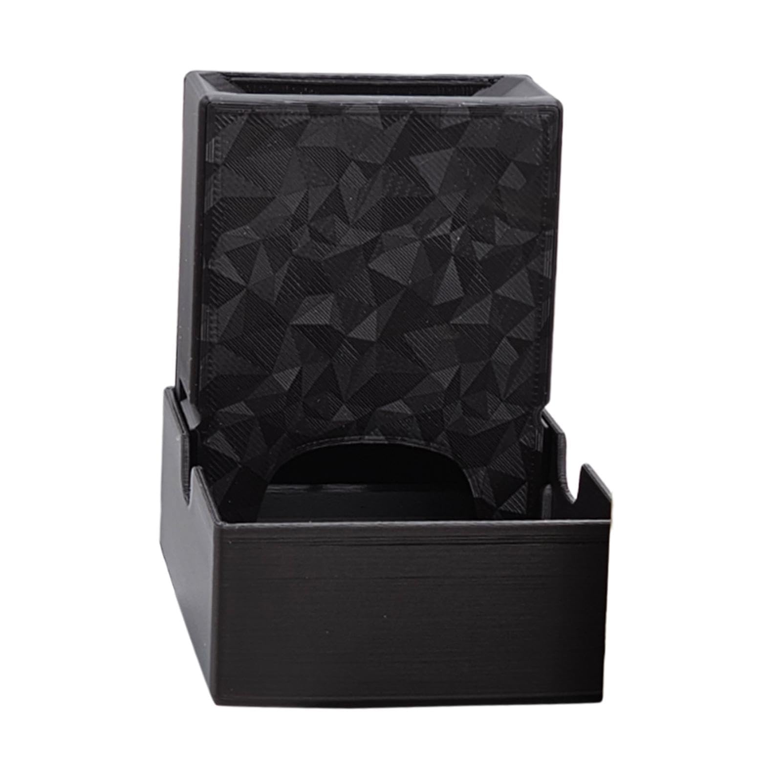 Dice Tower with Tray Compact Dice Roller Case for Tabletop Games Board Games Black-image-46