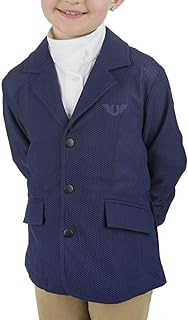 Children's EquiVent Lite Show Coat – Lightweight Mesh, Snap Closure, Princess Stitching, Traditional Show Look