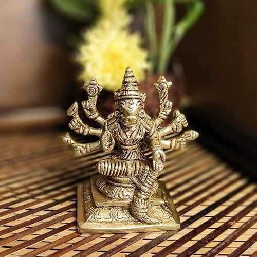 RSGM Brass Varahi Amman Idol Small Size (Width: 4cm, Height: 7cm