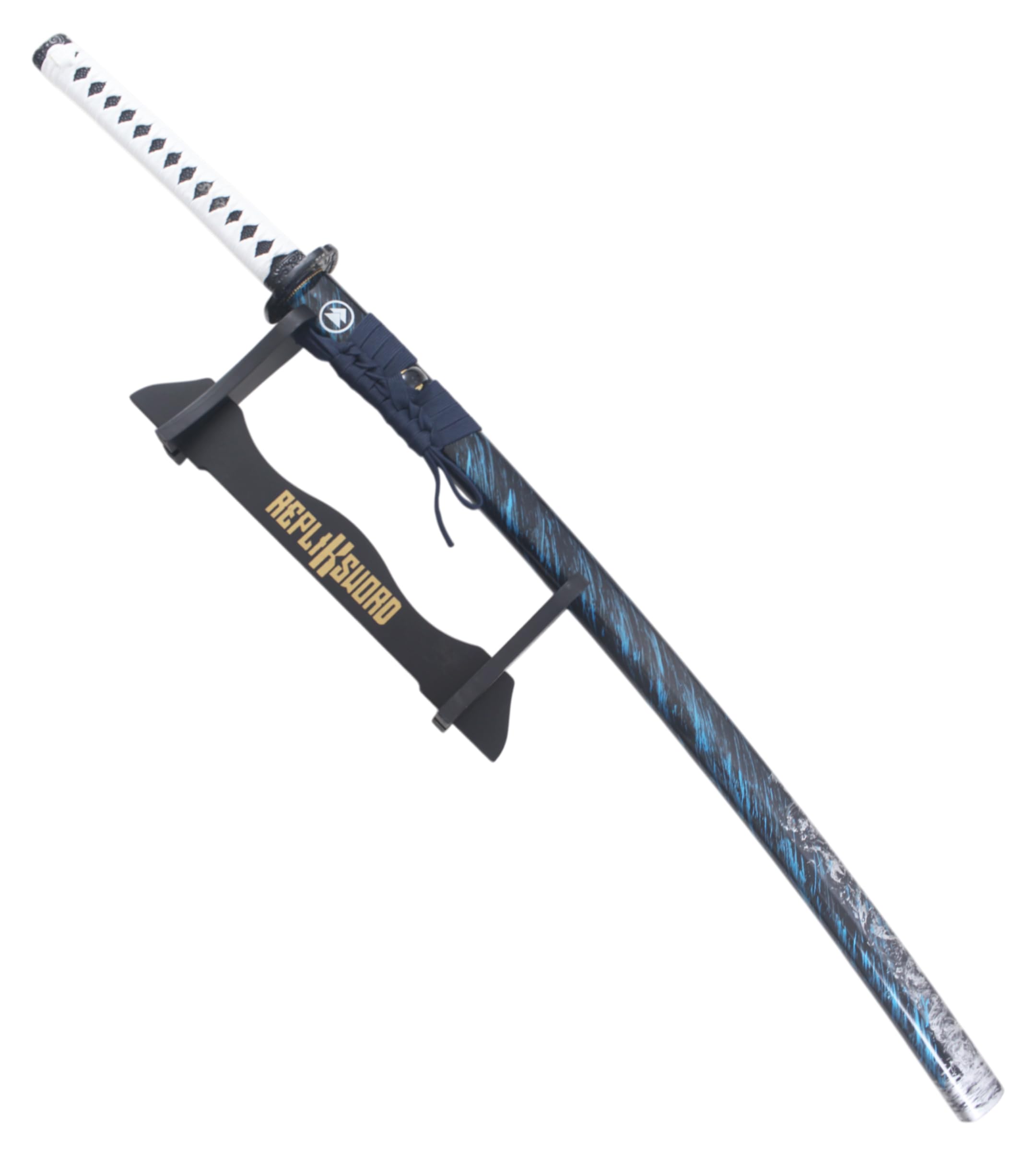 Ghost of Tsushima Katana en Bois Sabre Jin Sakai Epee Replique Cosplay Deluxe Edition + Presentoir en Bois Inclus