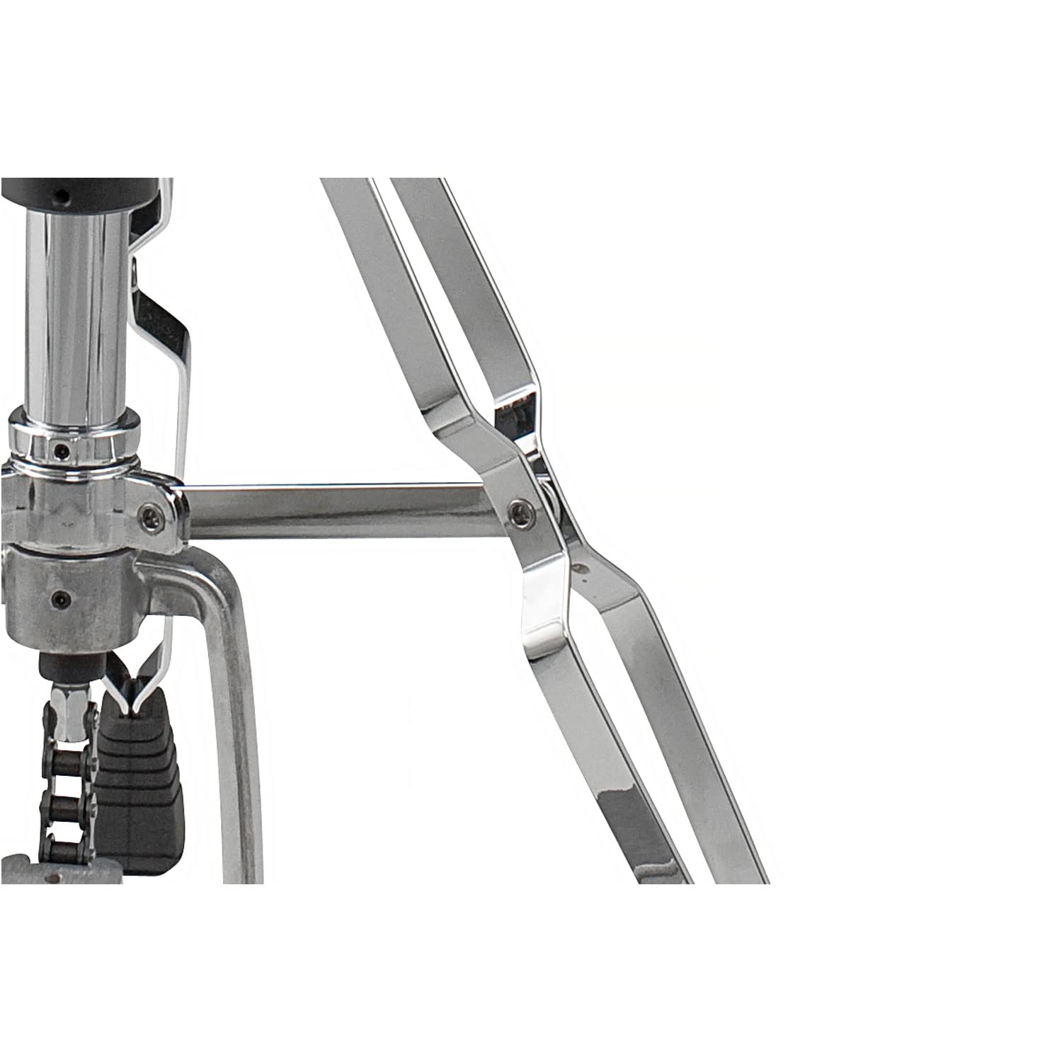 Pearl H-930 Hi-Hat Machine Hi-Hat avec support de baguette en métal Série 930 Style démonteur Hauteur et tension de ressort réglables Pieds pivotants Construction à double entretoise