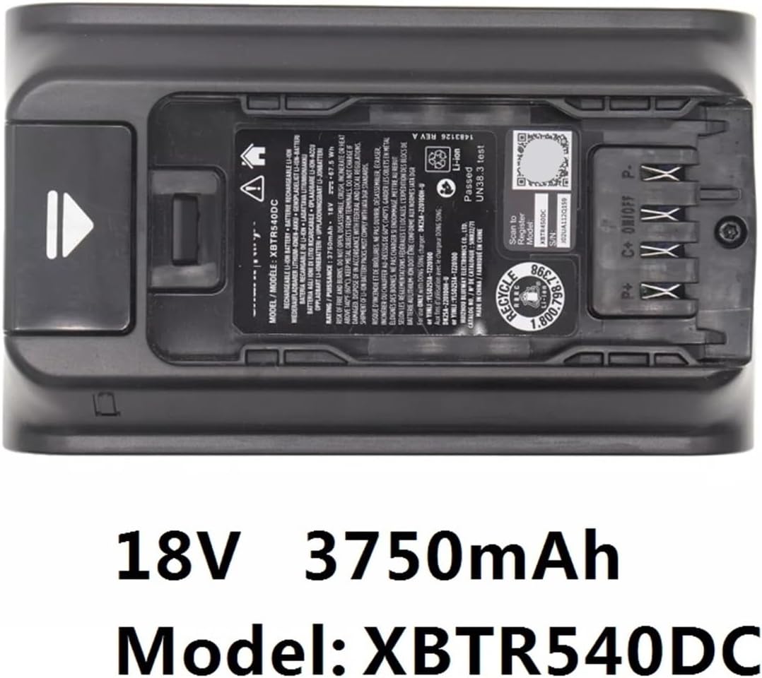 KAFTKO Vacuum Cleaner 18V 3750mAh Lithium Ion Battery Replacement Parts. Compatible for Shark XBTR540DC XBTR540DCEU Vacuum Cleaner(XBTR540DC)