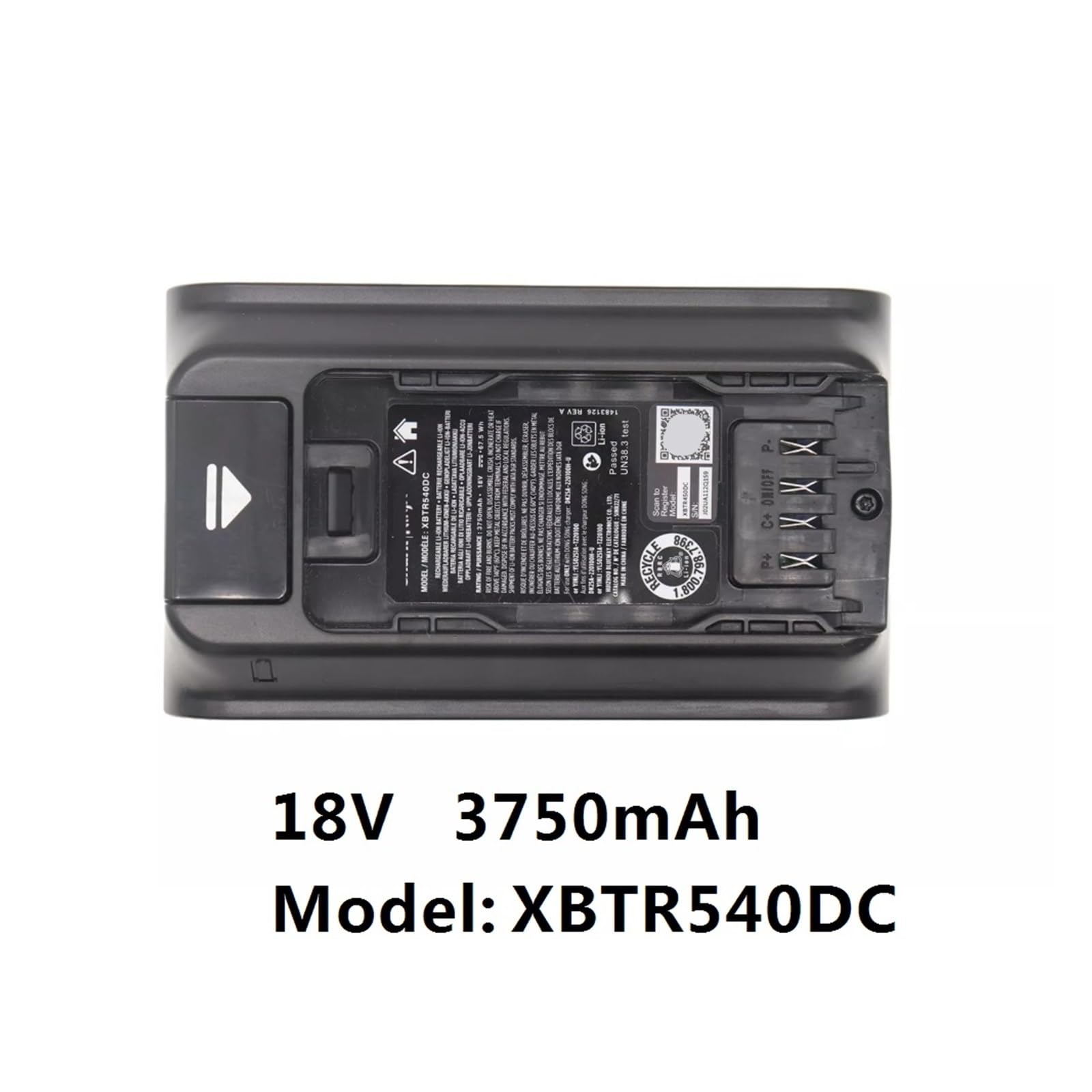 TECHTEK Batterie 3750mAh Compatible avec [Shark] IW4624, IW4625 remplace XBTR540, XBTR540DC, XBTR540DCEU
