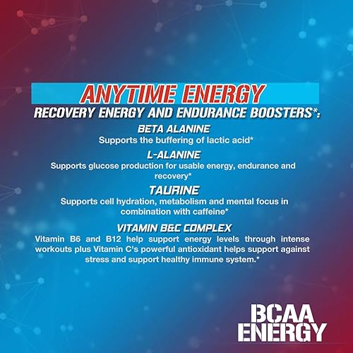 Miniatura 47 de Evlution Nutrition BCAA Energy - Suplemento de aminoácido energizante de alto rendimiento para el desarrollo muscular, recuperación, resistencia y