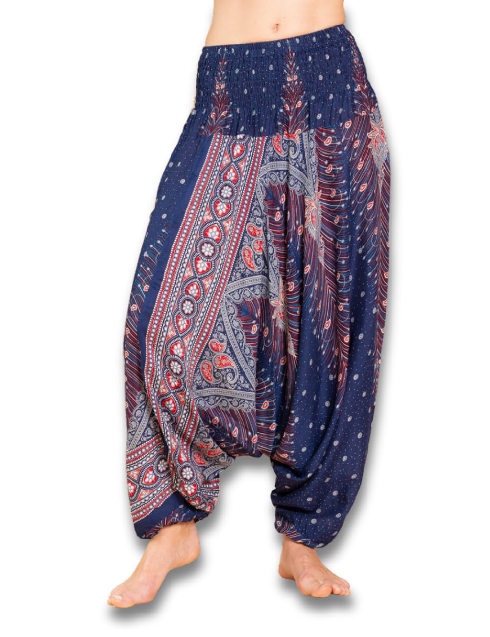 PANASIAM Aladdin-broek effen Vos rood L