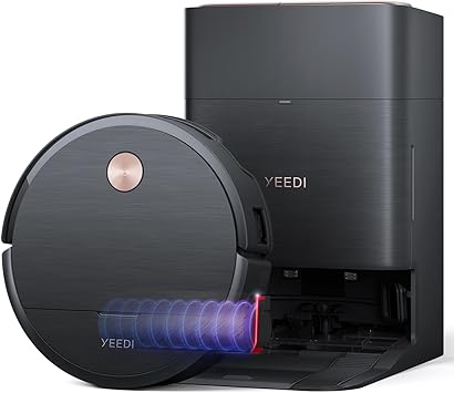 Yeedi S16 Plus Robot Vacuum & Mop with Automatic Omni Station, Blast 16,600Pa Suction, OZMO Roller Self-Wash Mopping, ZeroTangle 3.0, Triple Lift Floor Lift, AI-Powered Navigation and Mapping