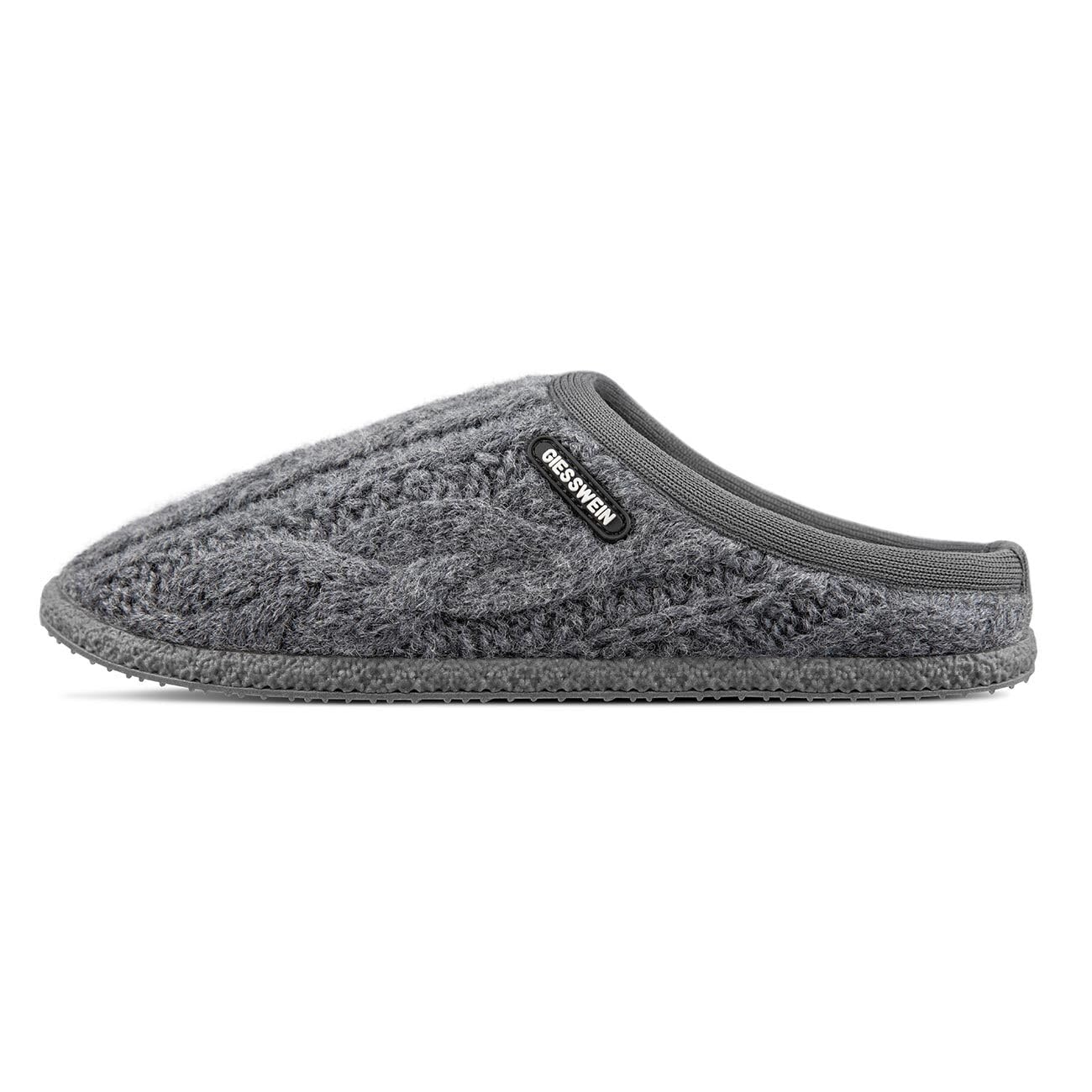 Giesswein Mens Open Back Slippers Grey Schiefer 017 7 5 US