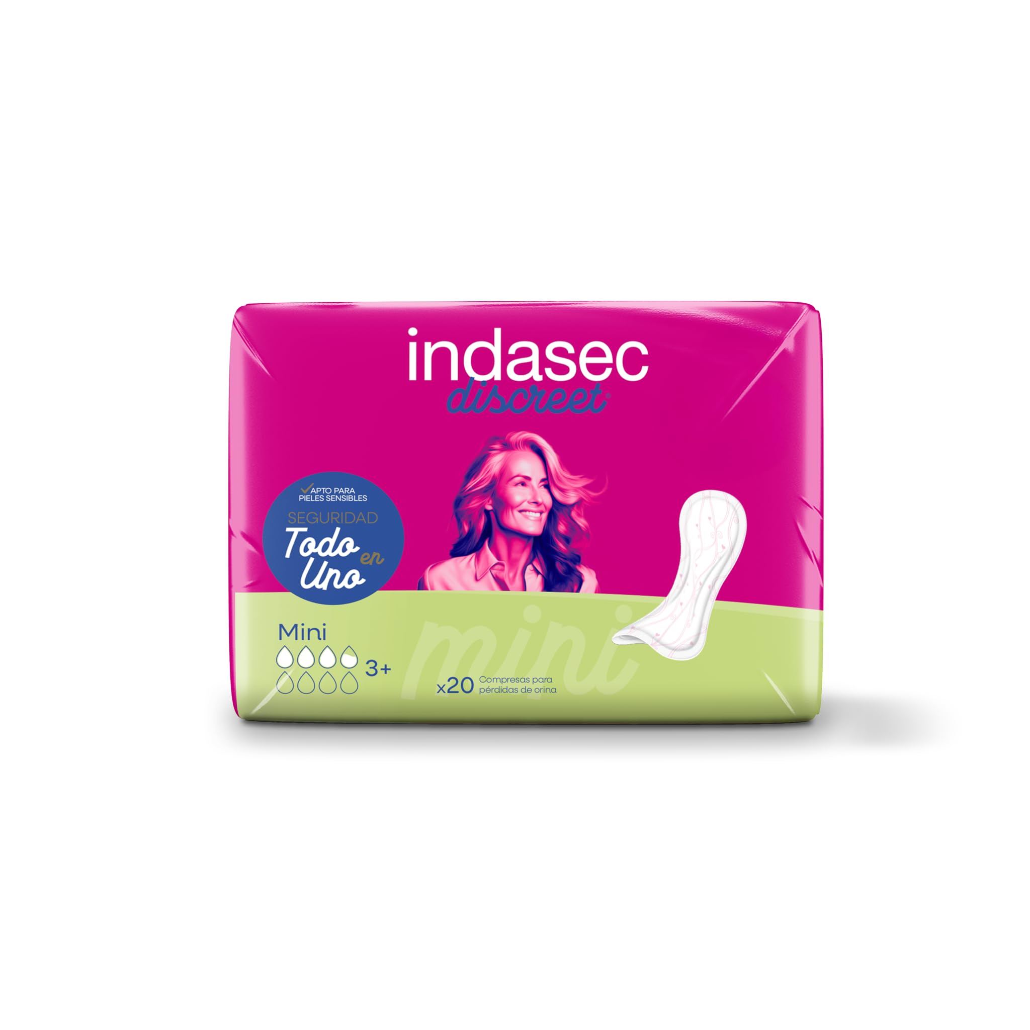 Indasec Discreet Mini, 20 unidades (El embalaje puede variar) — view 3