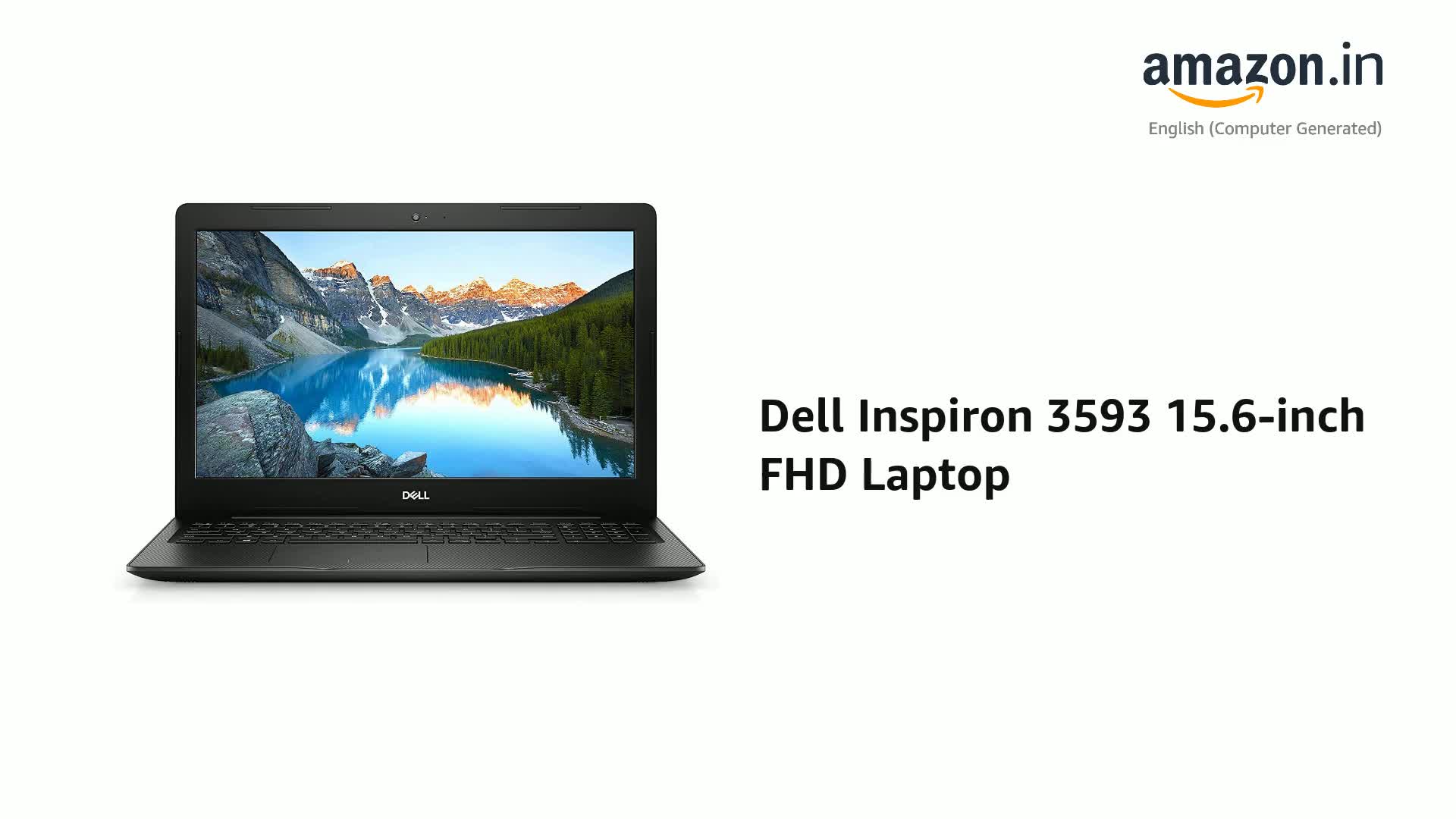 Dell Inspiron 3593 15.6-inch FHD Laptop (10th Gen Core i3-1005G1