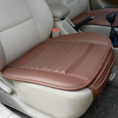 Miniatura 6 de zipelo Paquete de 2 fundas de asiento de automóvil para asientos delanteros, protector de cojín de cuero transpirable, asiento antideslizante para