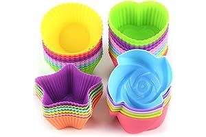 LetGoShop Reusable Silicone Cupcake Liners, the Perfect Choice for Your Baking Needs!