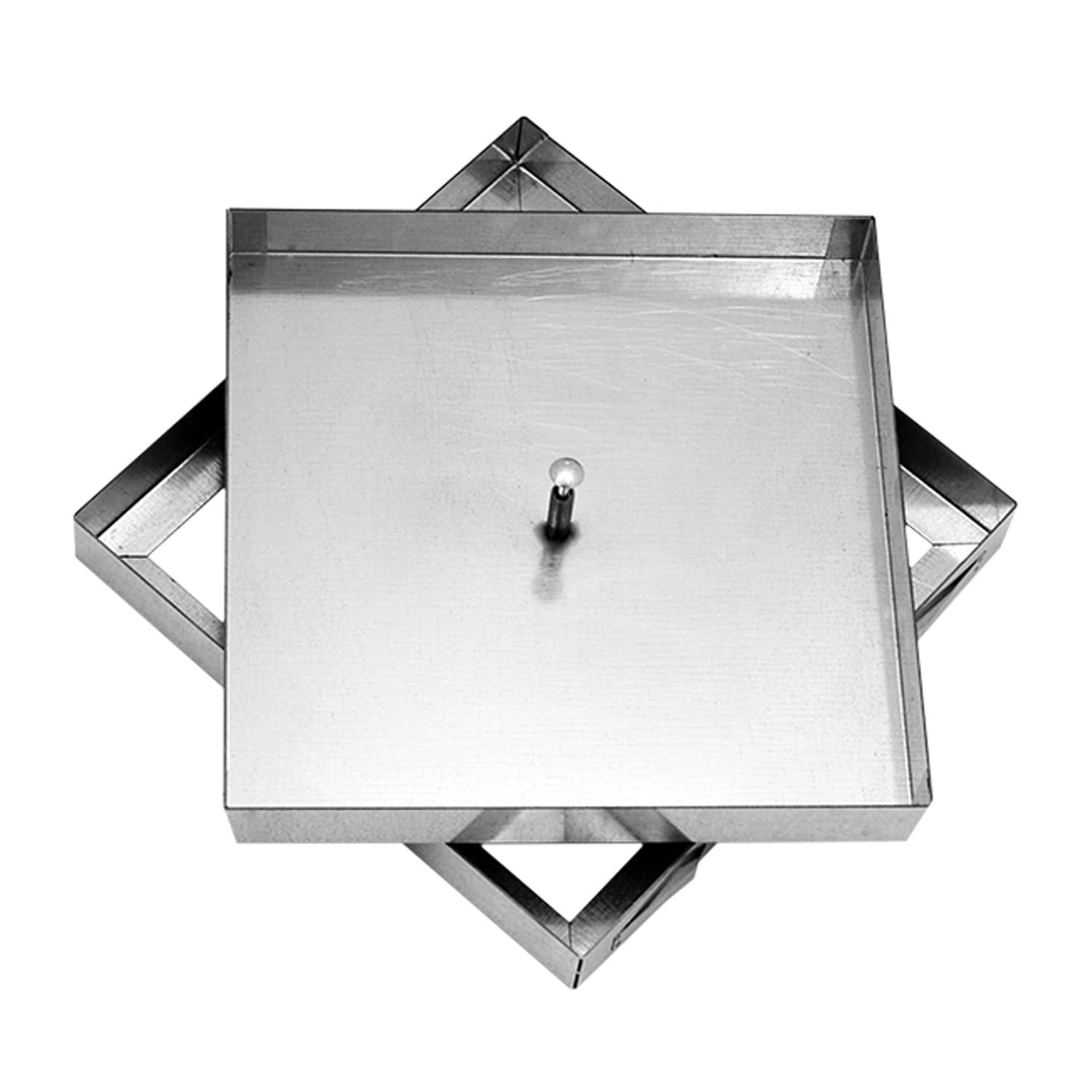 Chiusino Acciaio INOX Botola a Scomparsa Sigillo Porta Pavimento Leggero 10/Dc Da Riempimento (CM 53x53xH5)