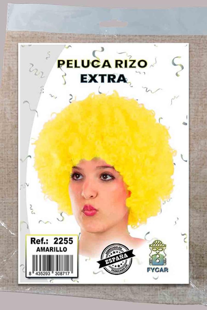 DISBACANAL Peluca De Payaso Para Niña – Color Amarillo, Ideal Para Carnaval Y Fiestas De Disfraces