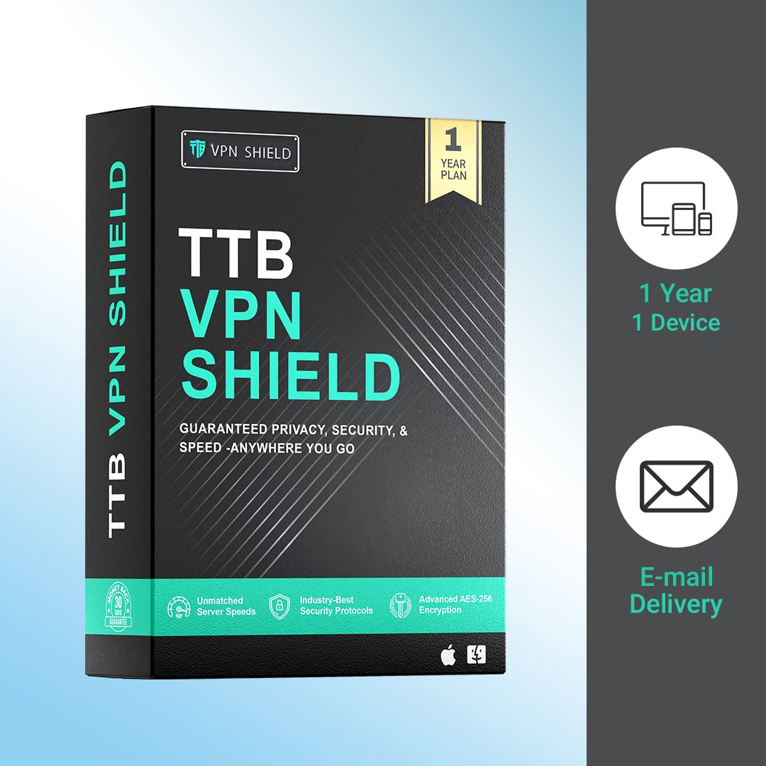WICOMMFI TTB VPN SHIELD | 1 Year | 1 Device | Best VPN for mac and iOS in 2024 | Email Delivery in 1 Hour - No CD (B0BL1HFGFX) Amazon Price History, Amazon Price Tracker