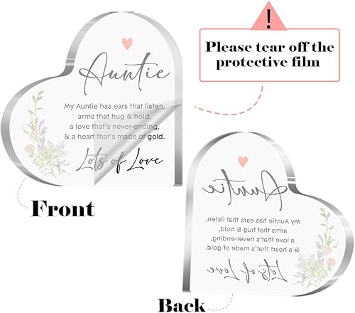 Vista 51 de Regalos para tía, regalos para tía, regalos para tías de sobrina, regalos para tía de sobrina, regalos de la mejor tía del mundo, una figura de Una