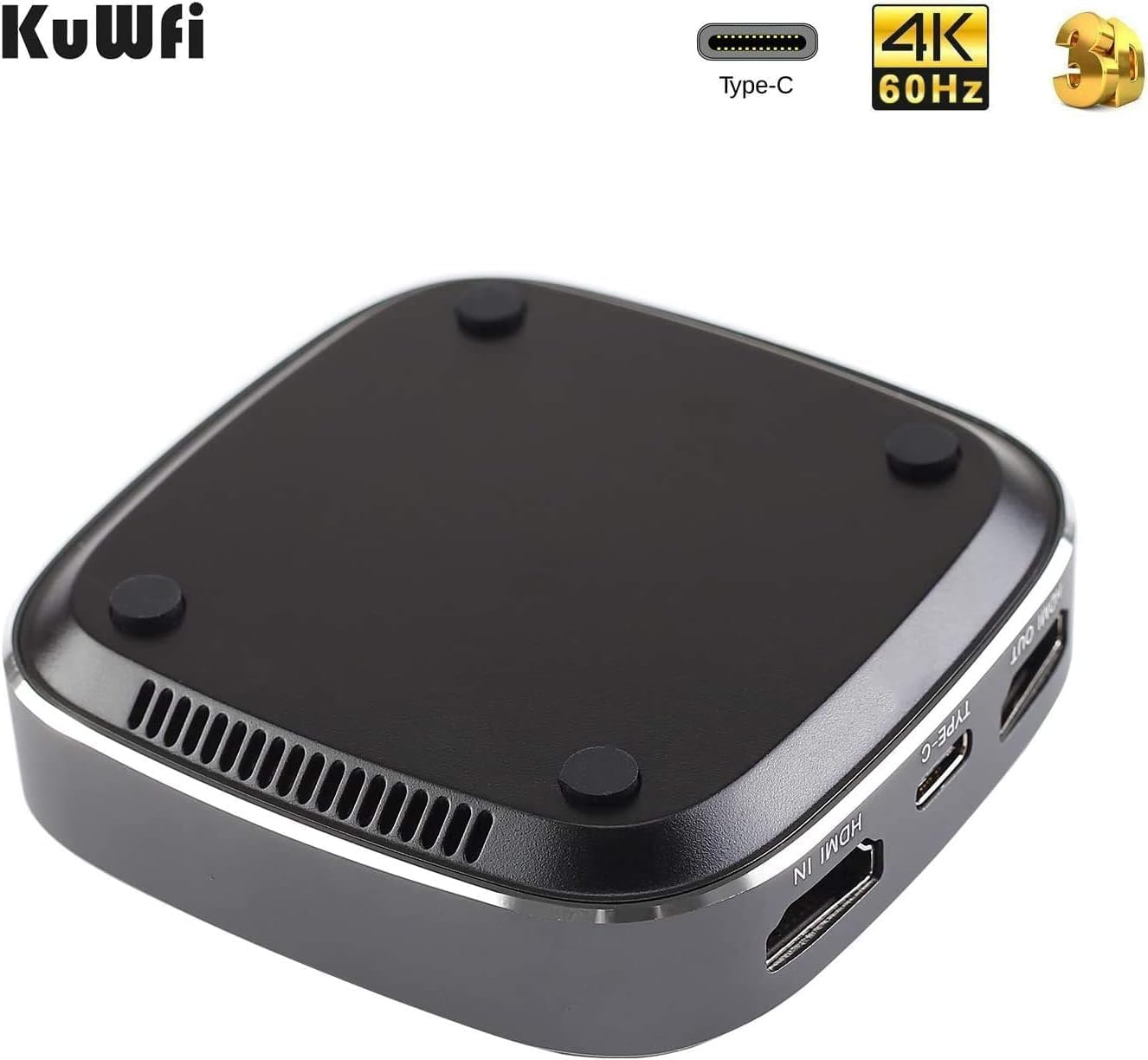 KuWFi Video Game Capture Card Switch 4K 1080P 60FPS HDMI to USB C Capture Card for All HDMI Devices Such as Streaming Work with OBS/Camera/PS4/PC