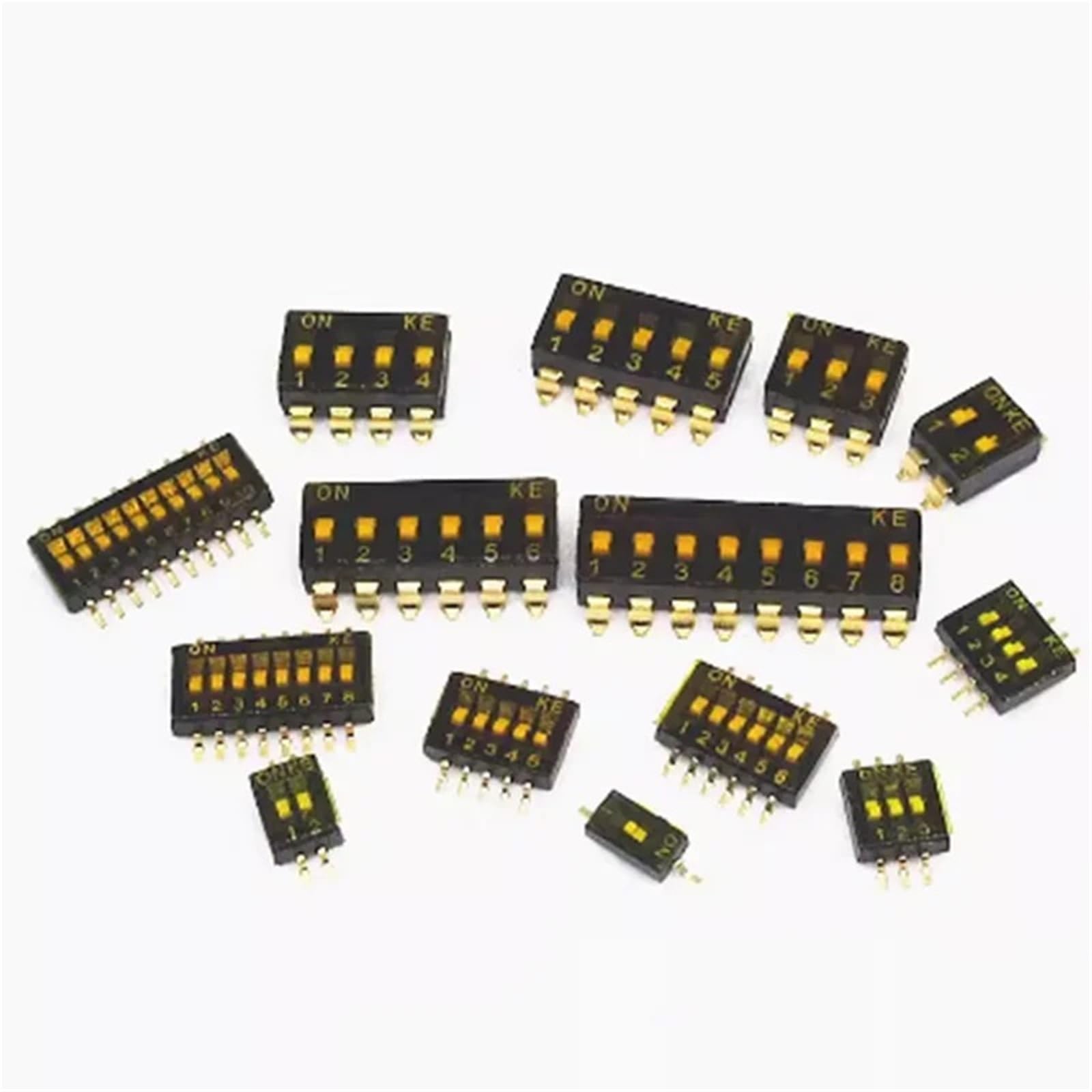 Interrupteur à bascule DIP 6P noir pas 1,27mm pour microélectronique - 2