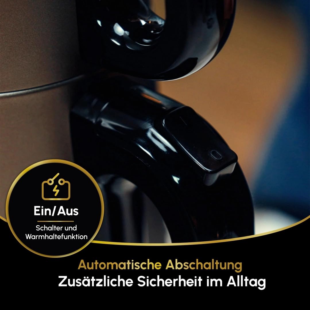 Dem Vakti Teekocher – 2,0L + 1,0L, 1800W, Edelstahl Teemaschine, Warmhaltefunktion, 360° Basis, Türkischer Teekocher