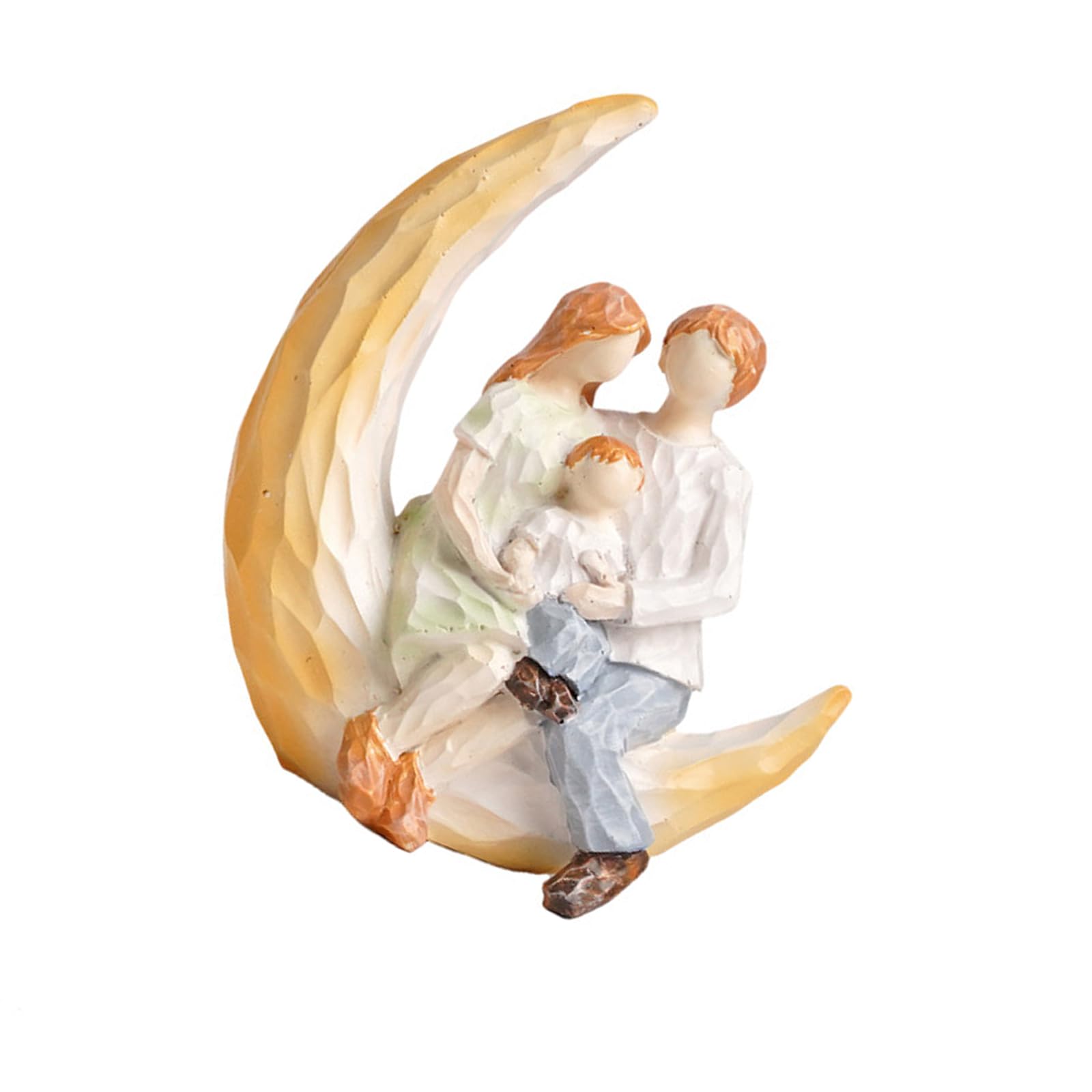 Osniyaw A Family Figurines Hand Painted Resin Statue Sculpture Home Decor Meaningful Gift For Mother Parents Mother Daughter Statue