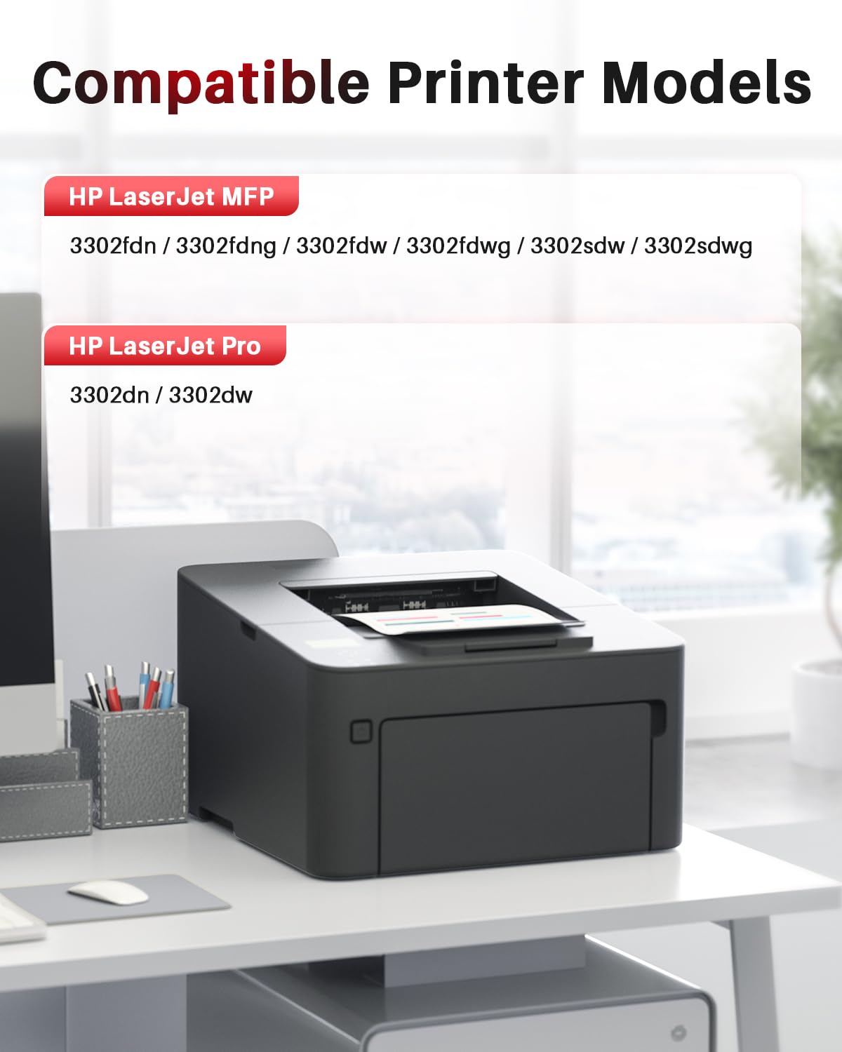 Halloya 219X con Chip Compatibile per HP 219X 219A per HP Color LaserJet Pro MFP 3302fdw 3302fdwg 3302sdw 3302sdwg 3302fdn 3302fdng 3202dw 3202dn W2190X W2190A (Nero Ciano Giallo Magenta, 4-Pack)