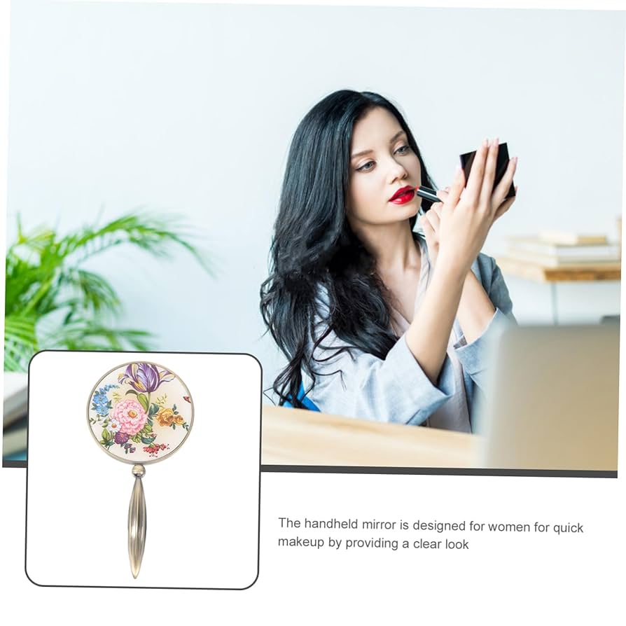 Amazon.co.jp: Beatifufu 丸い手鏡 ポータブル手鏡 ポケット