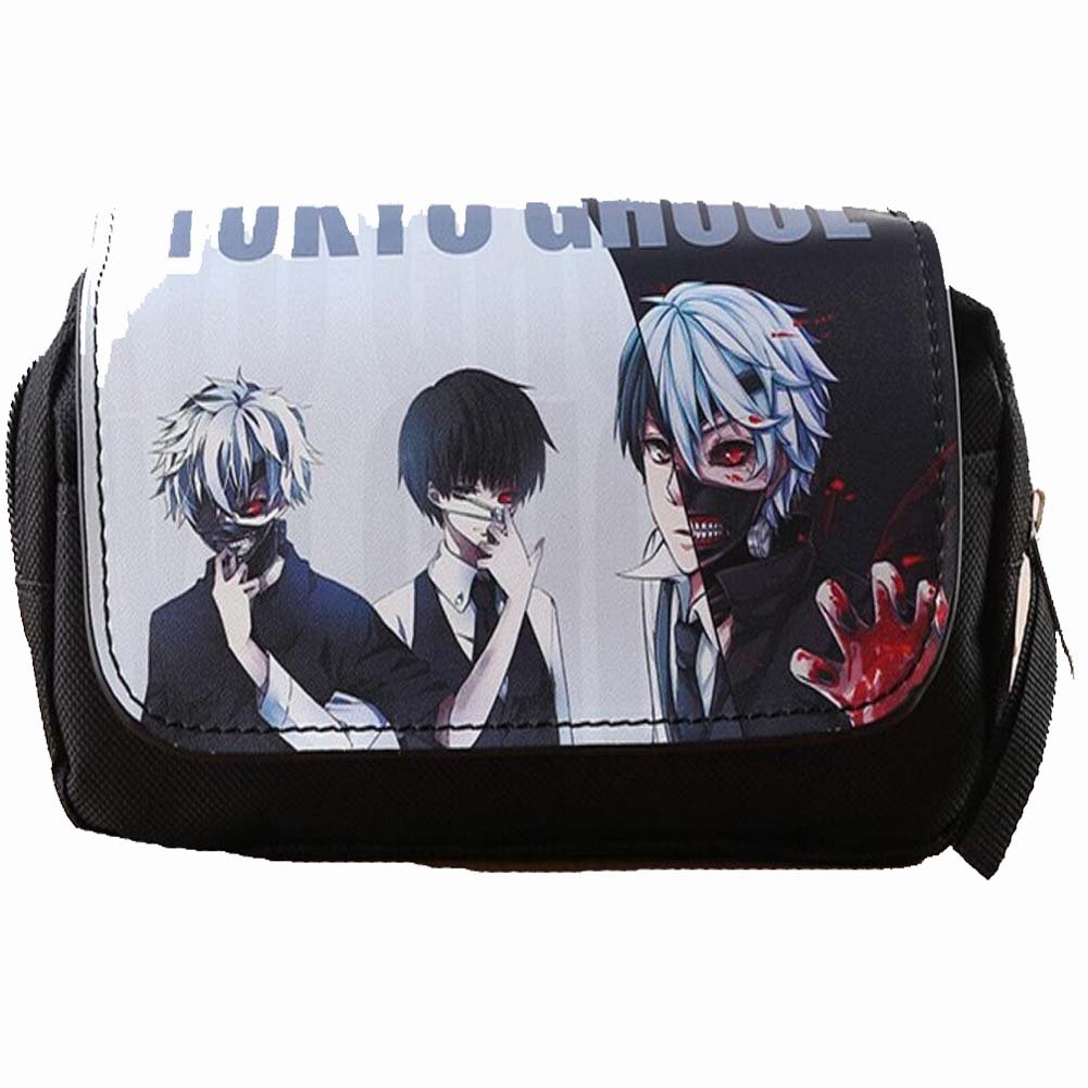 Etruke Anime Tokyo Ghoul Death Note Bleach Series Pencil Case Leather Zipper Pencil Box 4 Amazon Co Uk Office Products