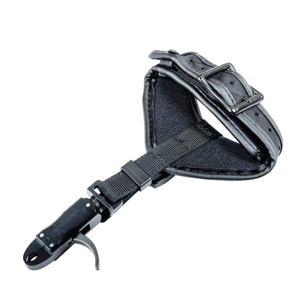 TOPOINT ARCHERY,TP413 Adjustable Archery Releases, Wrist Strap with Buckle Foldback Design Auto Closure Jaws Hunting Accessories (TP413)