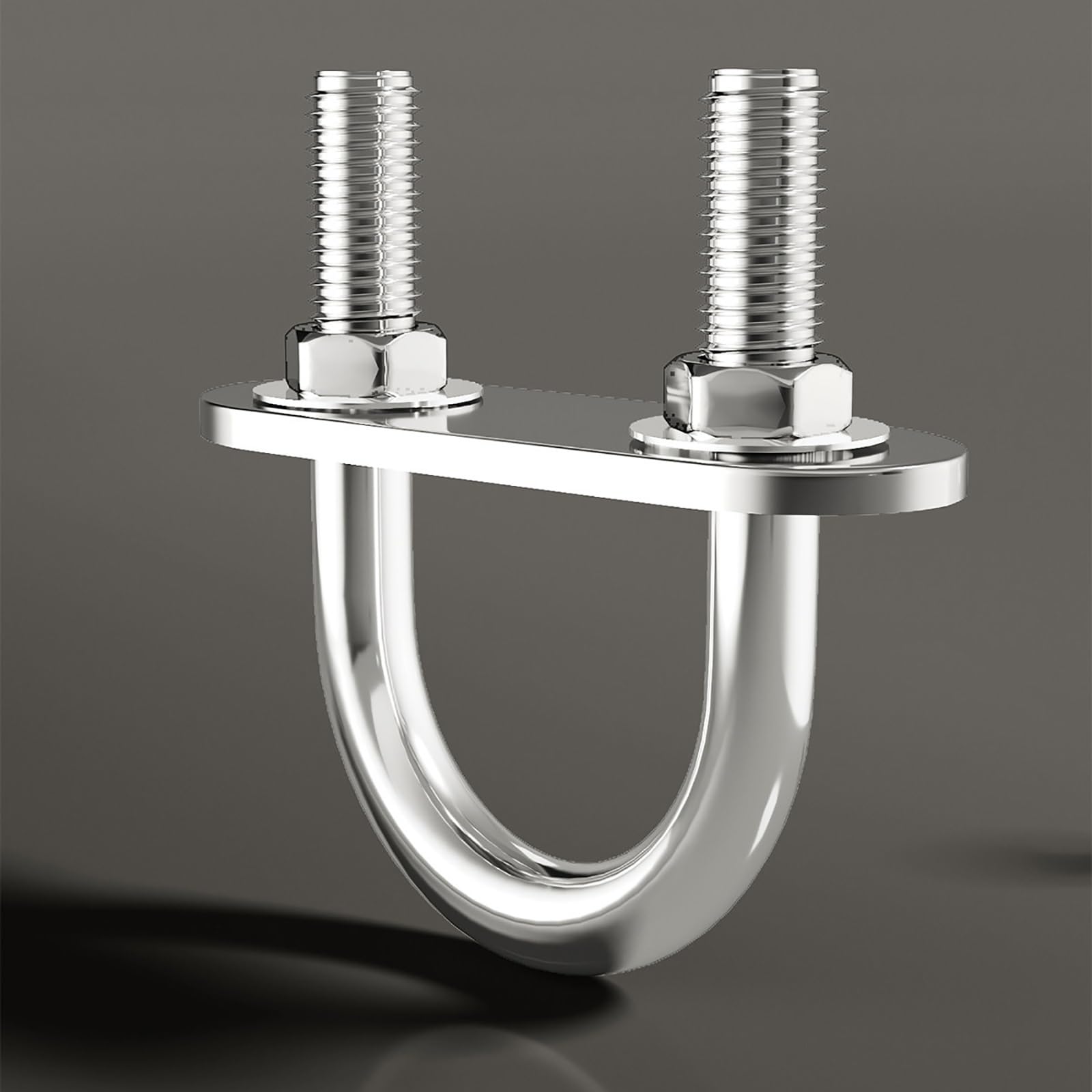 Flexible Vorhangstange ohne Bohren, biegbare Vorhangschiene mit leisen Rollen und U-Bolzen-Befestigungsklemmen, geeignet for die Installation an Metallgeländern oder Rohren(500cm/197in)