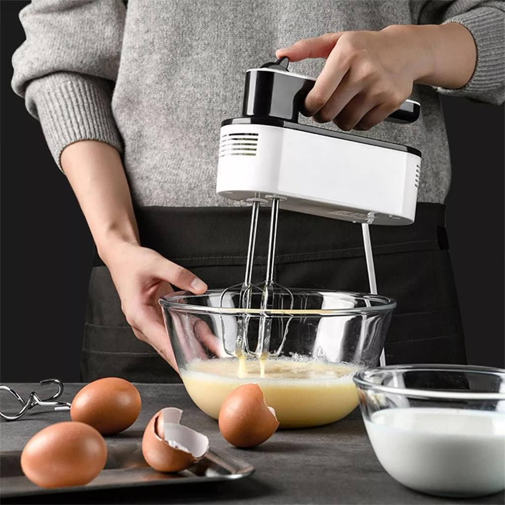 Mini Automatic Egg Beater Set, High End 7 Speed Handheld Model Mixer, Multifunctional Dough Kneader