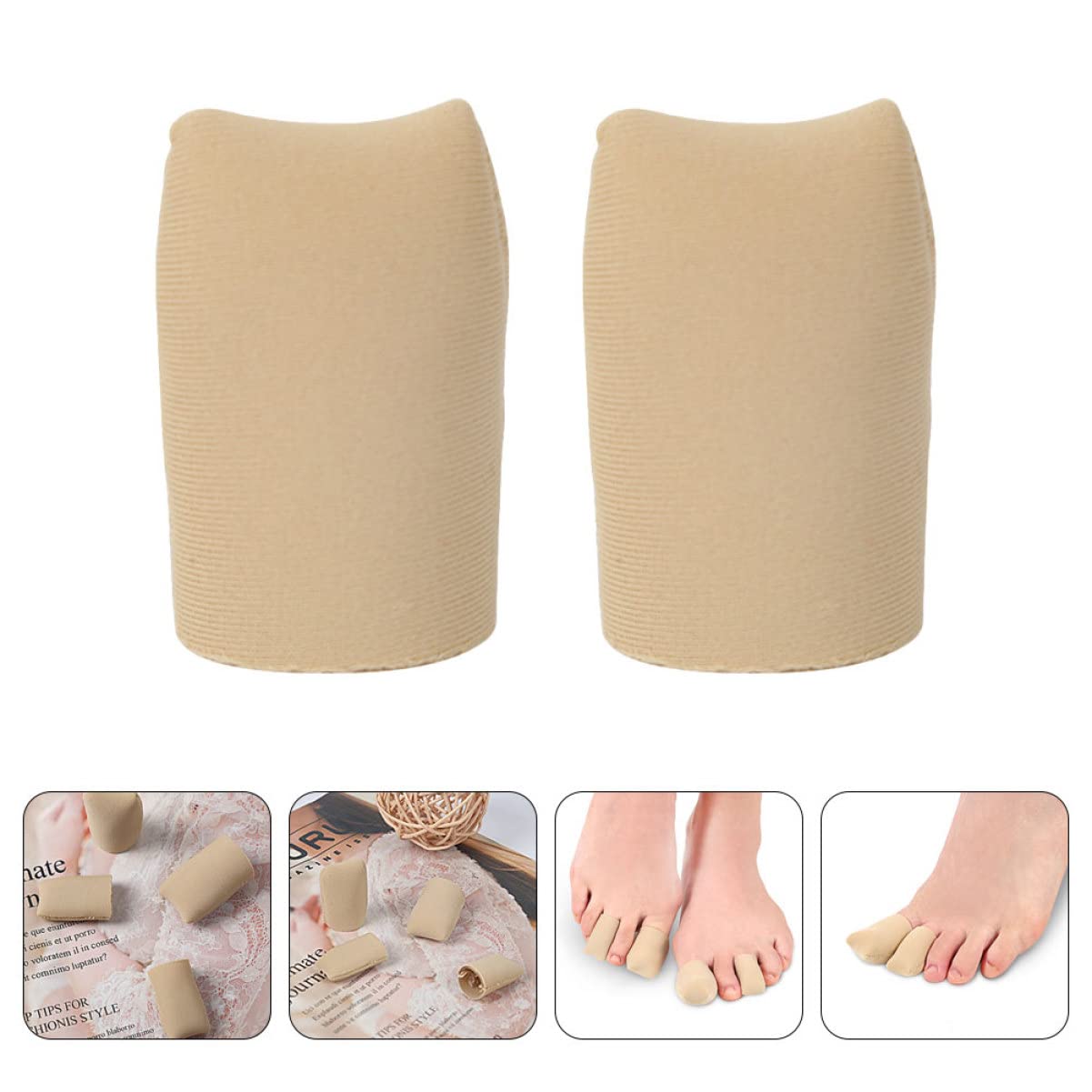 10pcs Breathable Toe Protectors Elastic Split Toe for Blisters Calluses and Bunion Relief for Daily Use Shoes
