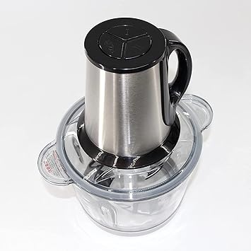 Electric Food Chopper | 8 Cup BPA-Free Mini Food Processor, 2L Glass Bowl | Meat Grinder for Vegetable, F