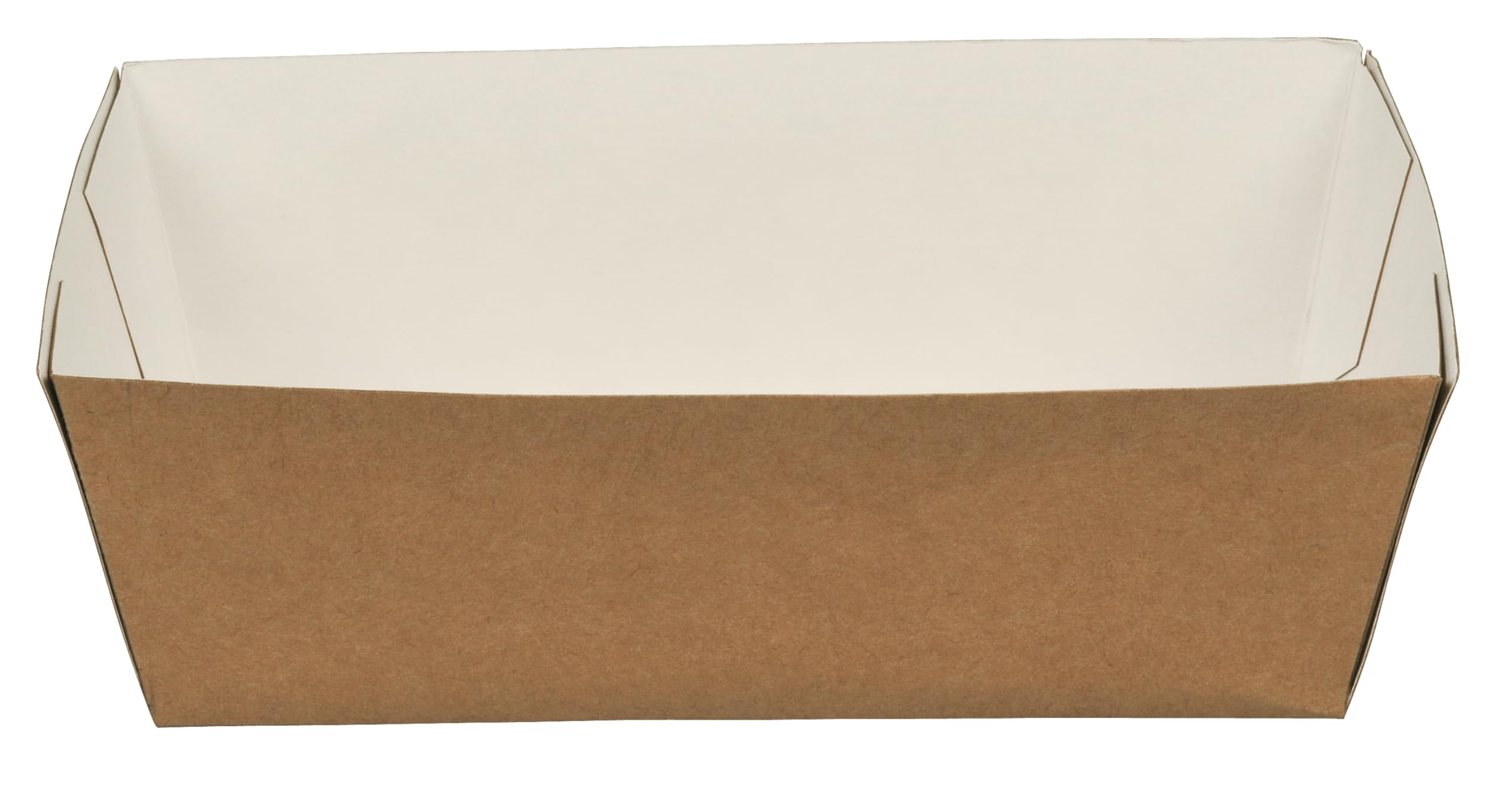 ABENA Gastro Kraft Paper Food Trays, 90 Disposable Cardboard Trays, 17x12x3cm, Brown, Suitable for Hot Food, Street Food, Weddings, Birthdays