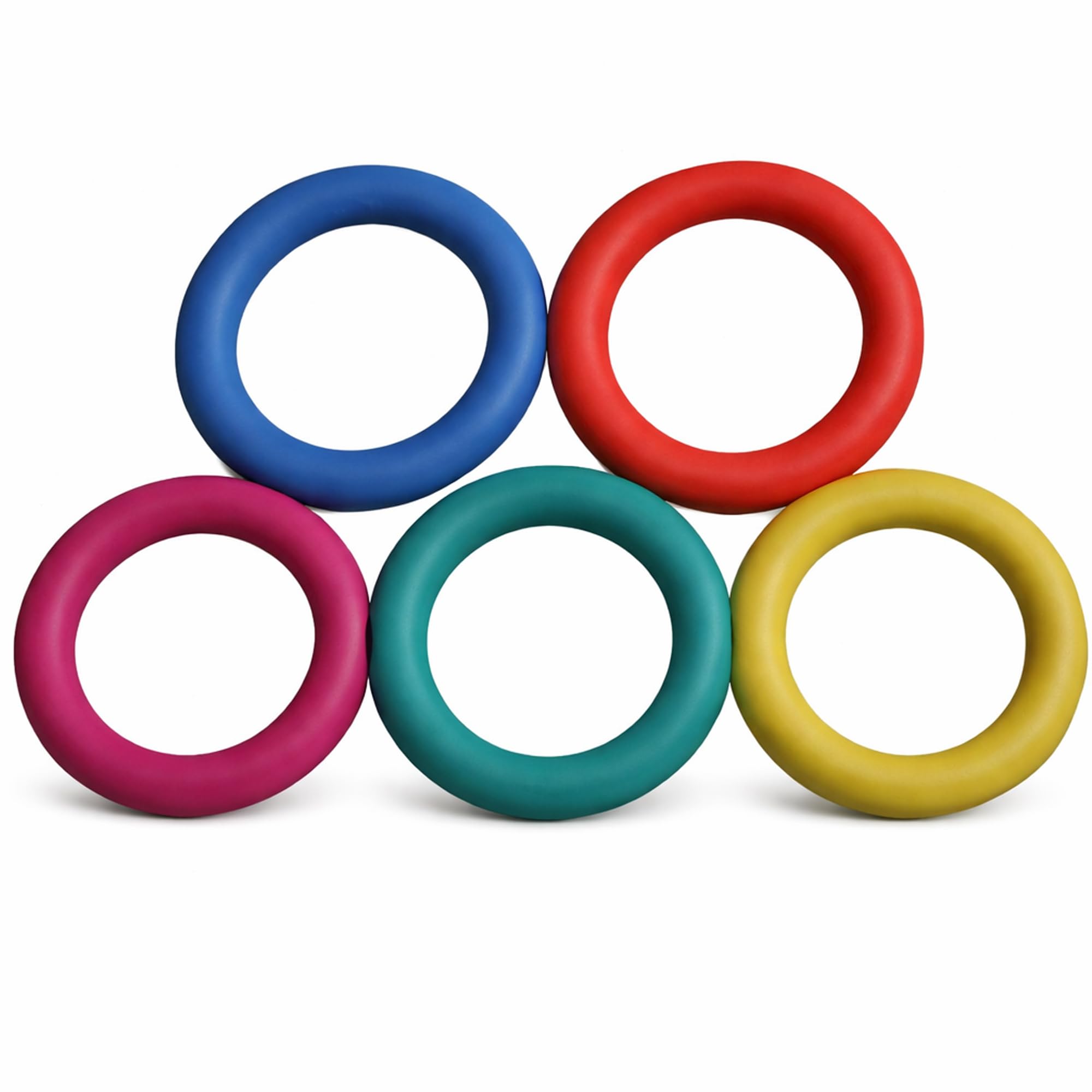 AI SPORTS Quoits Ring Toss Game Set – Soft Rubber Throwing Rings for Garden, Outdoor & Party Games – Classic Family Skill Game Pack of 5