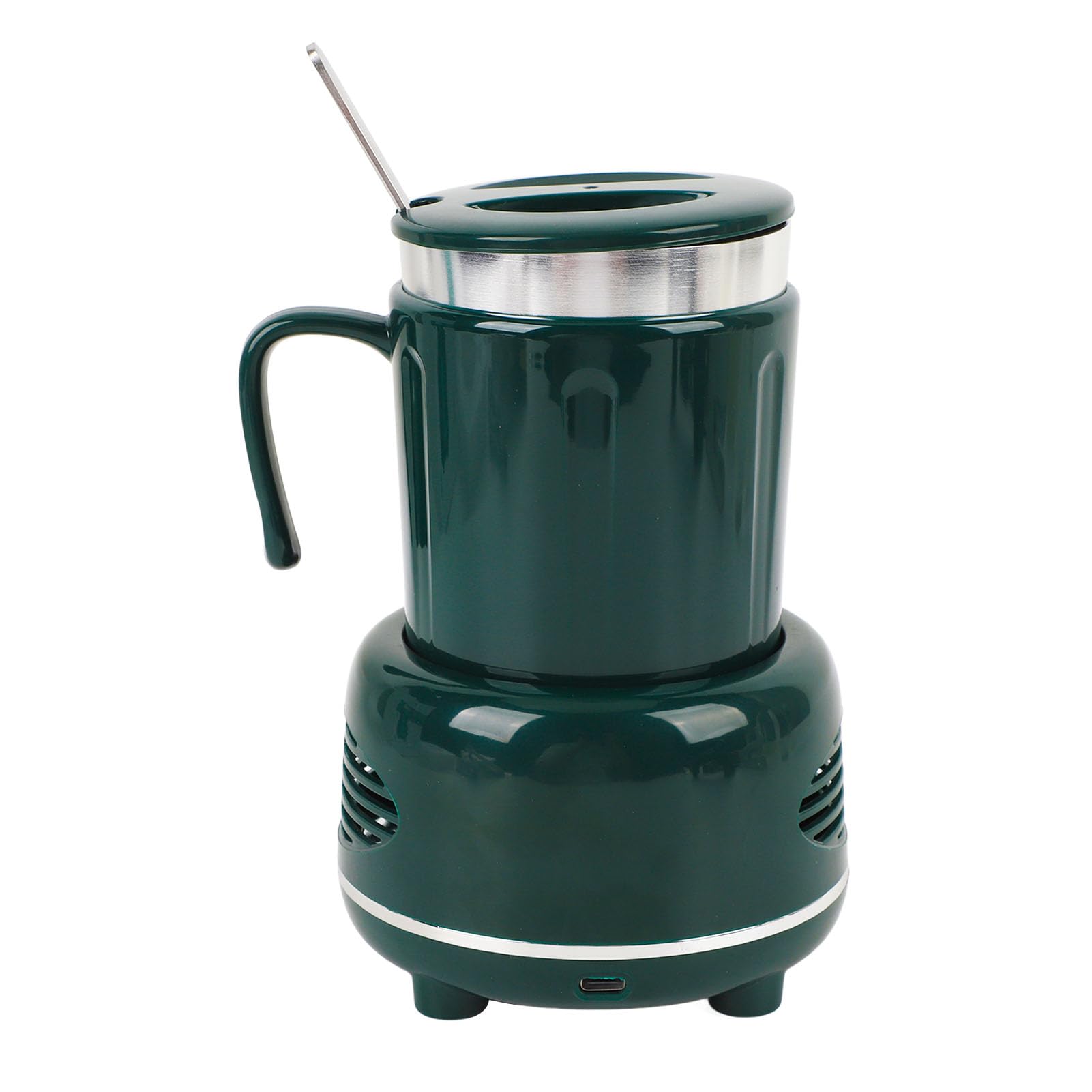 Dilwe Enfriador Calentador de Tazas USB, Taza Calefactora Eléctrica Portátil de Enfriamiento Rápido con Ajuste de 2 Engranajes para café, té con Leche, Viajes de Oficina