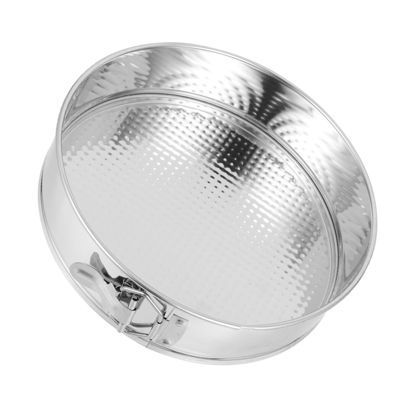 Garneck Stainless Steel Cheesecake Pan with Removable Bottom Nonstick Spring Form Cake Pan for Baking Quiches and Cheesecakes Kitchen Bakeware with Lock Mechanism