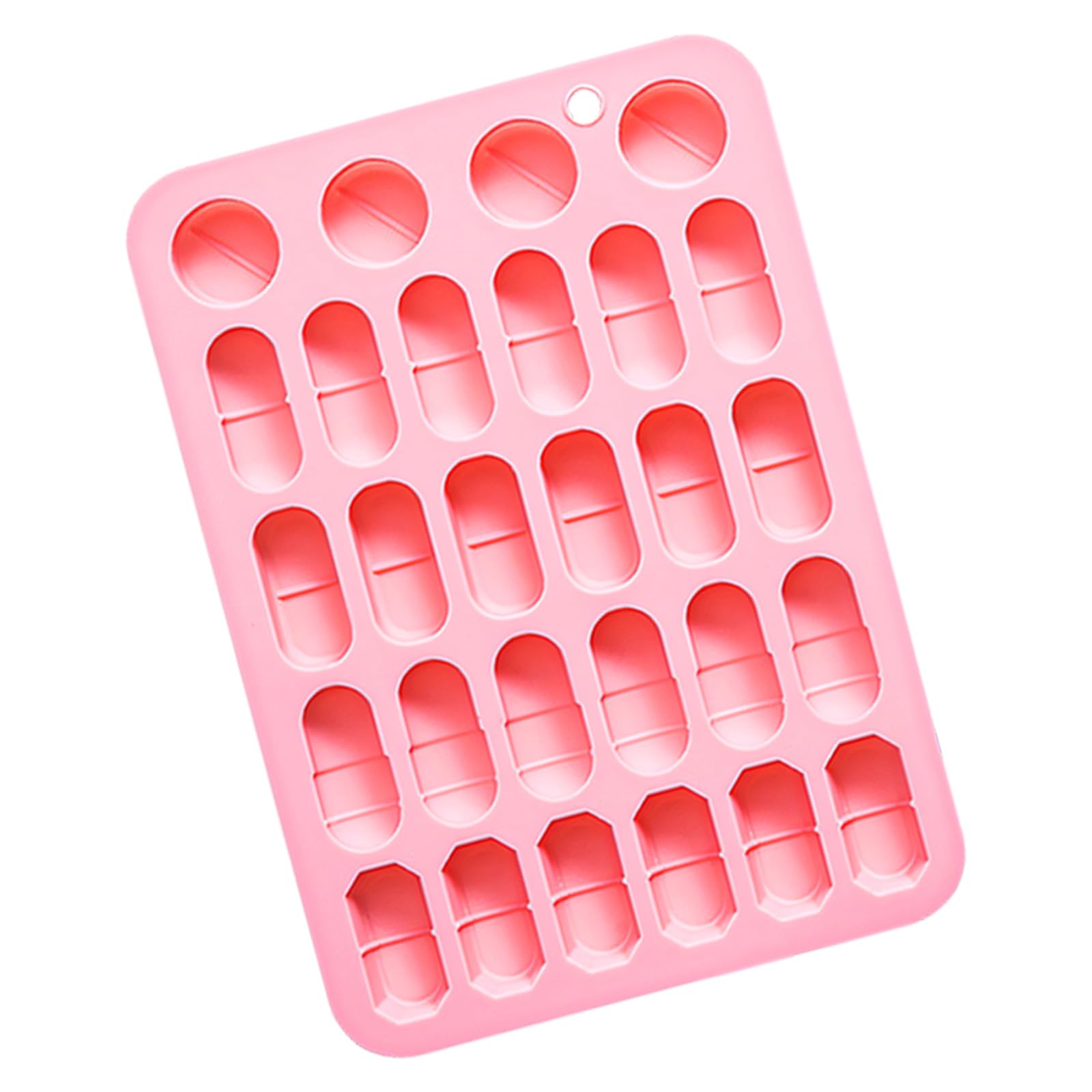 Zxfdsfdbnm Chocolate Candy Mold Silicone Tray with 28 Cavities, and Tablet Shapes for Gummies, Desserts and Baking Candy Mold Silicone Gummy Tray Chocolate Tablet Dessert Baking Treat Making