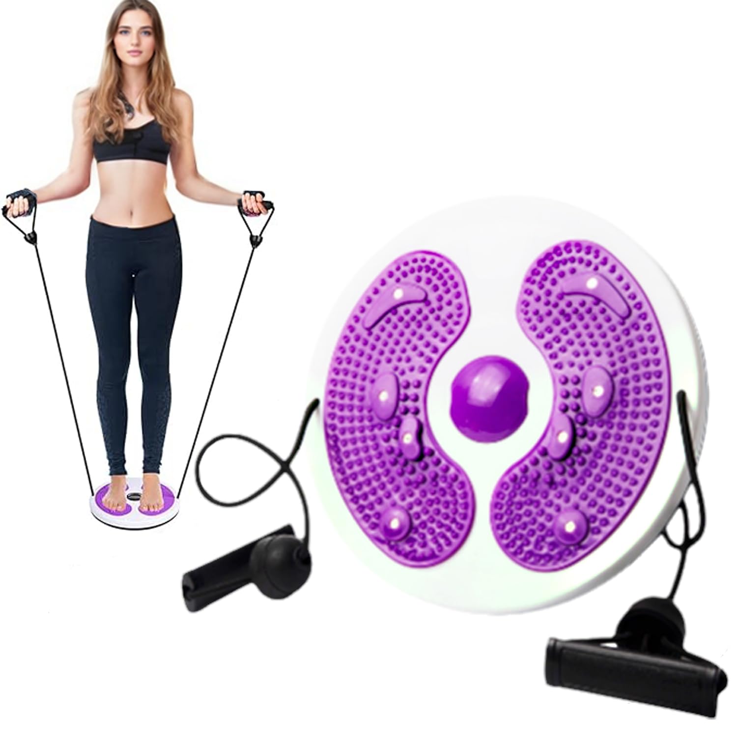 Twist Waist Disc Board ze sznurkiem, wielofunkcyjna tarcza do fitnessu, do ćwiczeń aerobikowych, akcesoria fitness, taśmy oporowe, do masażu stopy