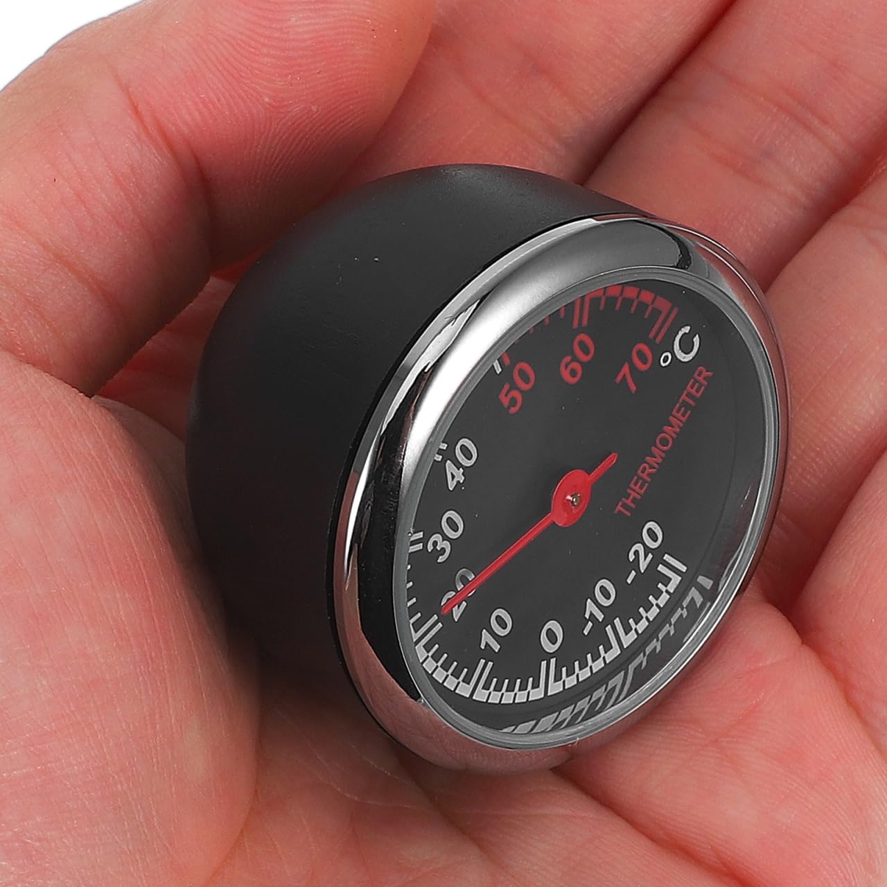 iplusmile Auto Thermometer Analog Mechanisch Mit Leuchtendem Stahlkernzeiger Mini Thermometer Für Armaturenbrett Auto Innenraum Temperaturanzeige Wasserdicht Staubdicht