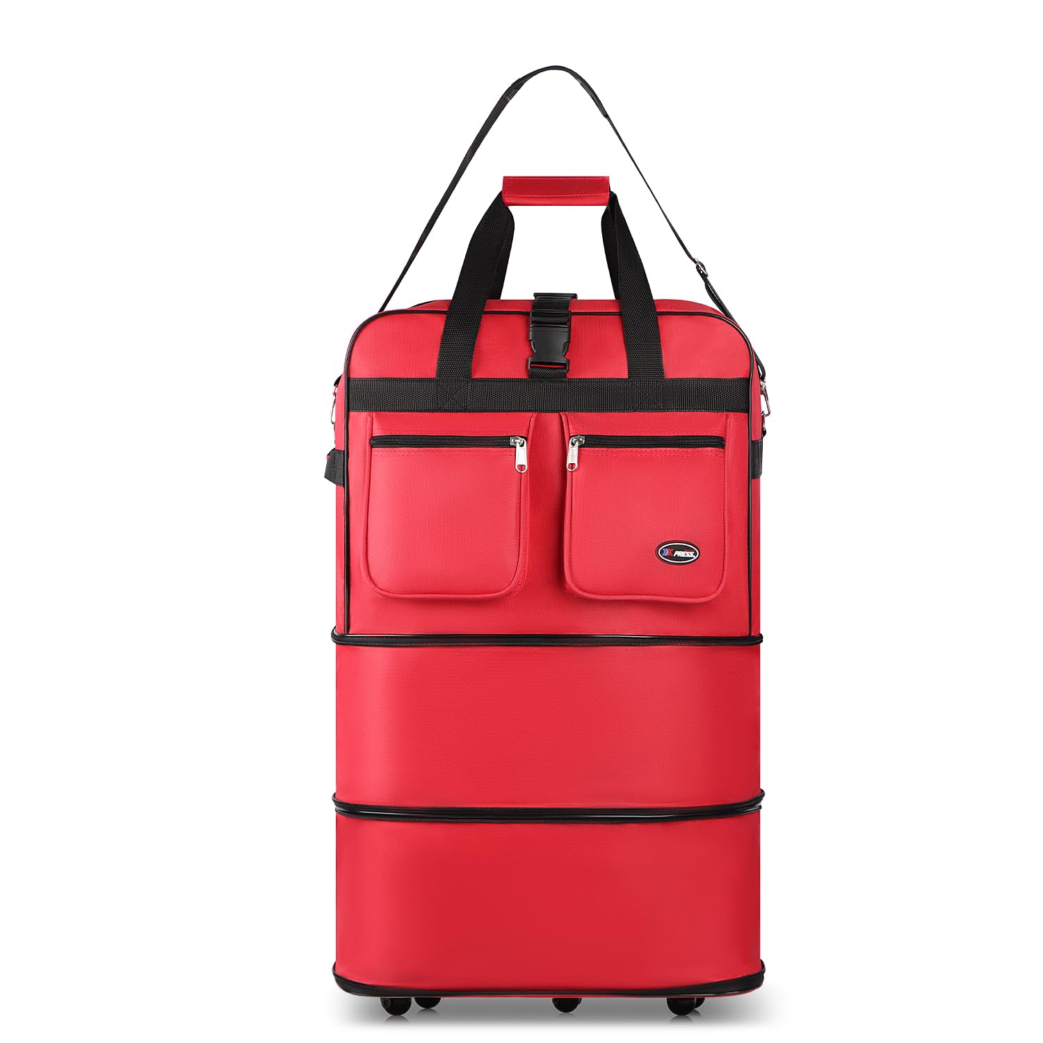 New York XPress 30''36''40''Rolling Wheeled Duffel Bag Suitcases with Wheels Expandable Foldable Luggage Bag Rolling Travel Bag Duffel Bag for Men