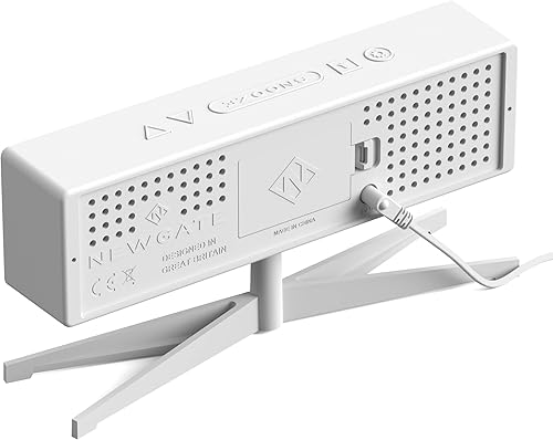 Miniatura 6 de NEWGATE Supergenius - Reloj despertador LCD moderno, reloj de noche, reloj de escritorio, reloj digital, despertador digital, accesorios de