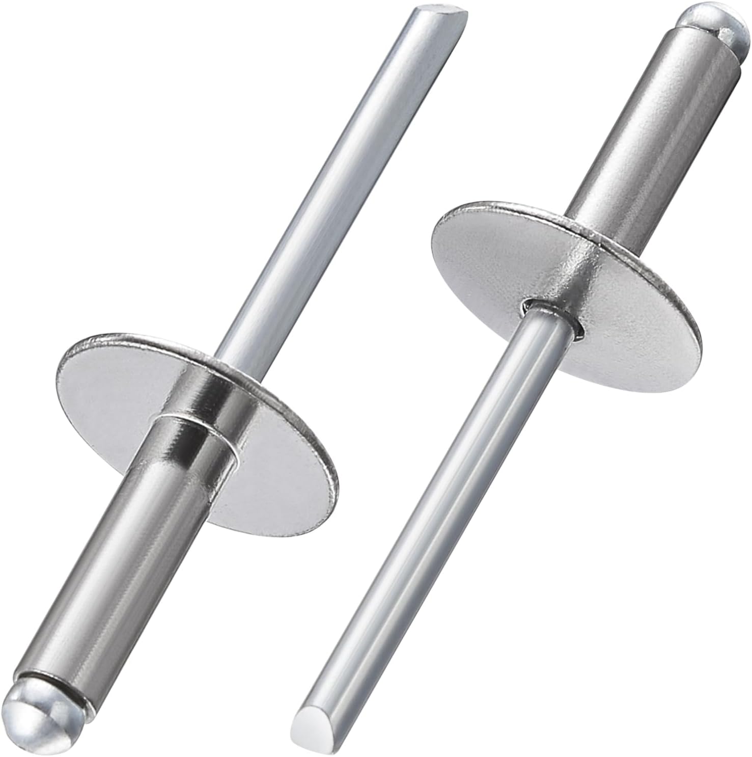 Wensilon(100 pcs) 3/16 * 1/2" Large Cap Open End Stainless Steel Blind Rivets...