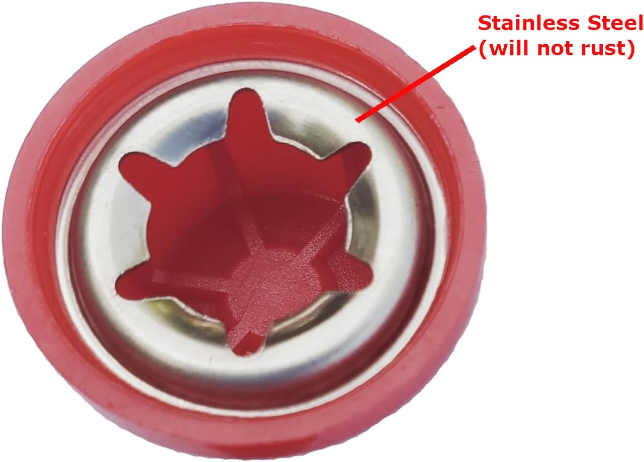 Quadrapoint Hub Caps for Bike/Trike/Scooter – Compatible with Popular Classic Red Ride-On Toy Brand (3/8” Axle Diameter)