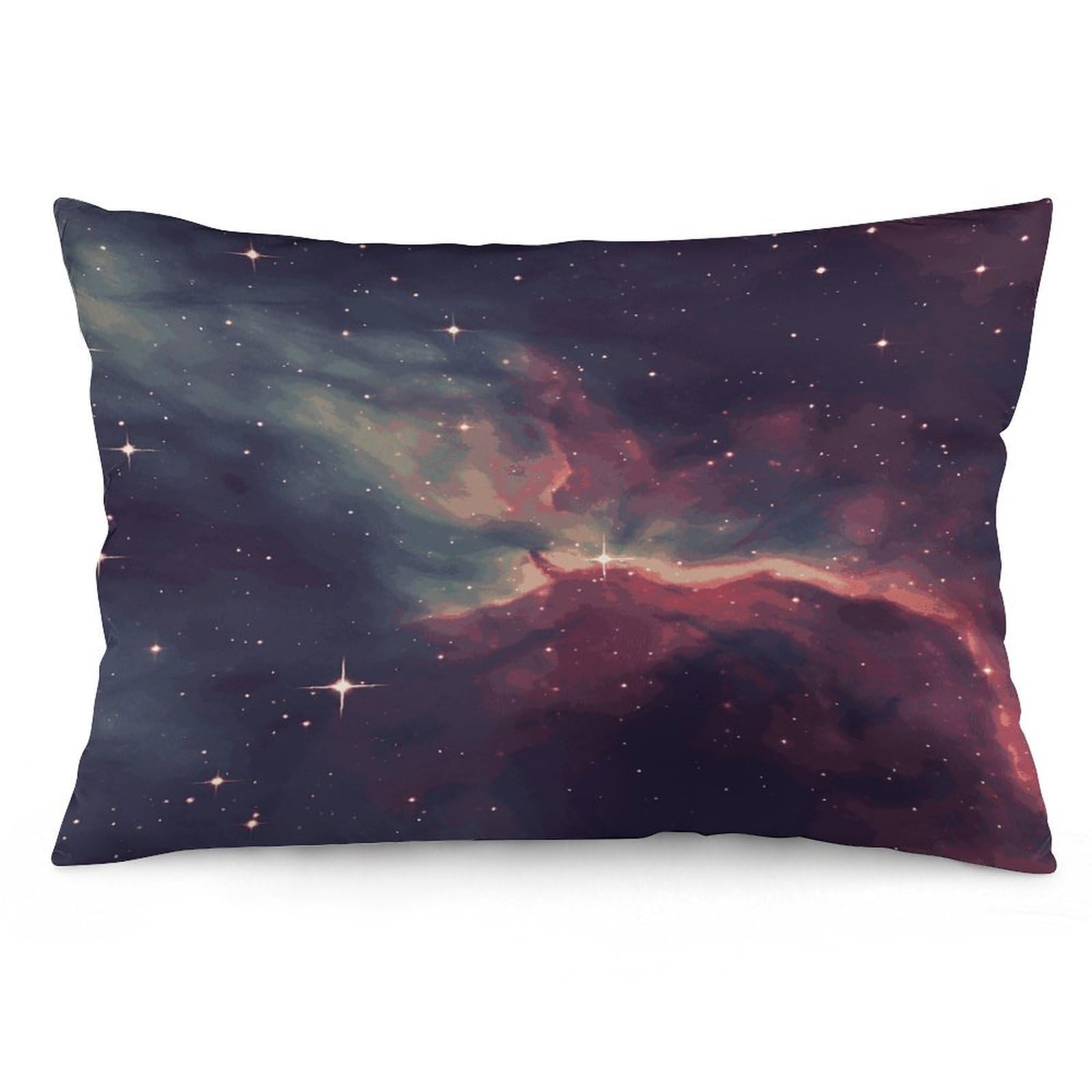 Star Field in Deep Space Throw Pillow Covers with Silent Zipper Polyester Pillow Protectors Removable Pillow Cases Soft Pillowcase Cozy Pillow Sham Cushion Cover for Sofa Car Bed 20"x30"