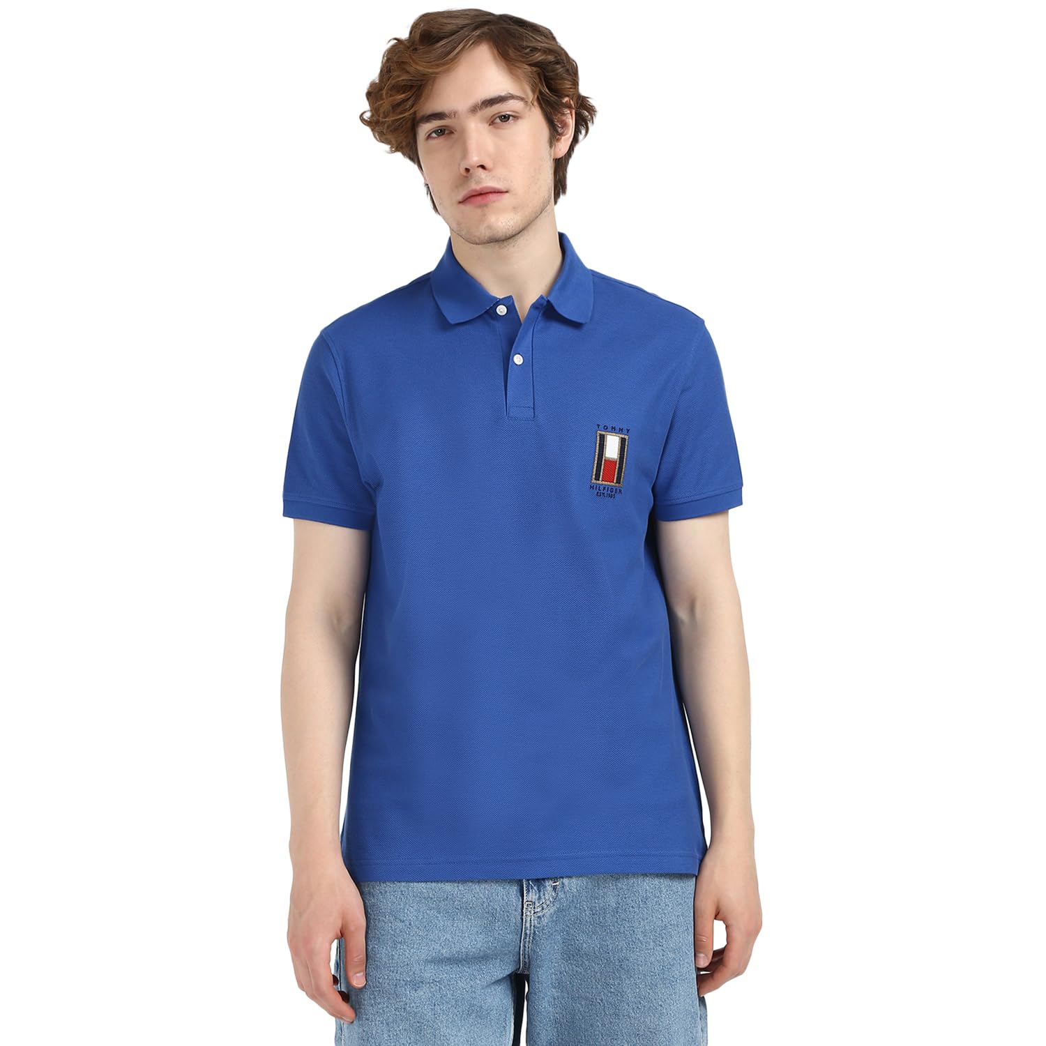 tommy hilfiger Men's Solid Regular Fit T-Shirt-picture-19