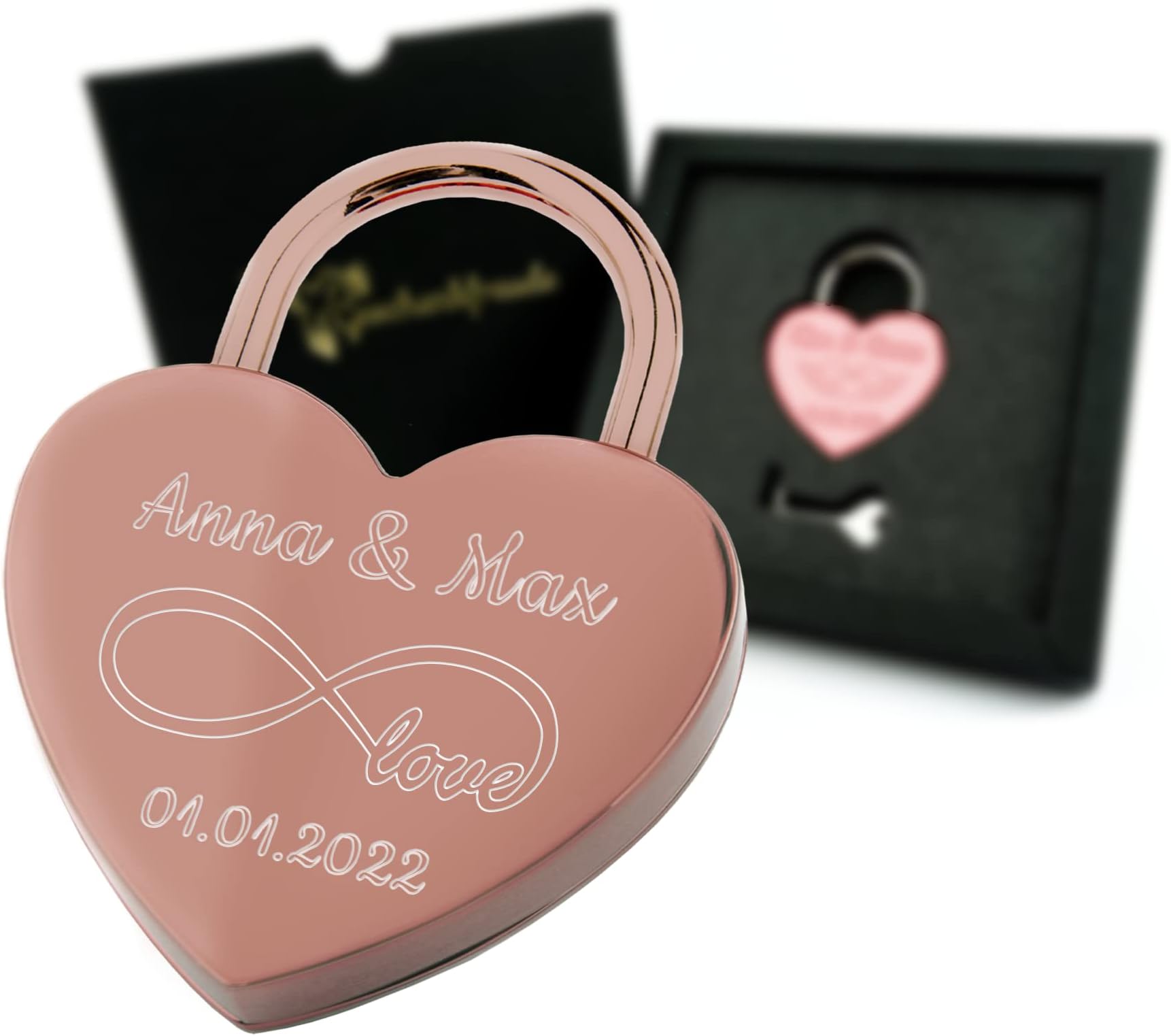 Jahrestag Geschenk Für Sie - Rose Gold Tasse 12oz Mit Deckel Und Strohhalm Romantisches Geschenk