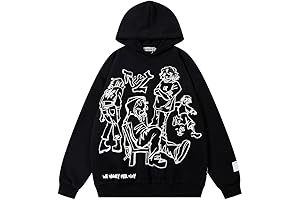 Y2K Harajuku Hip Hop Streetwear Loose Pullover Hoodie