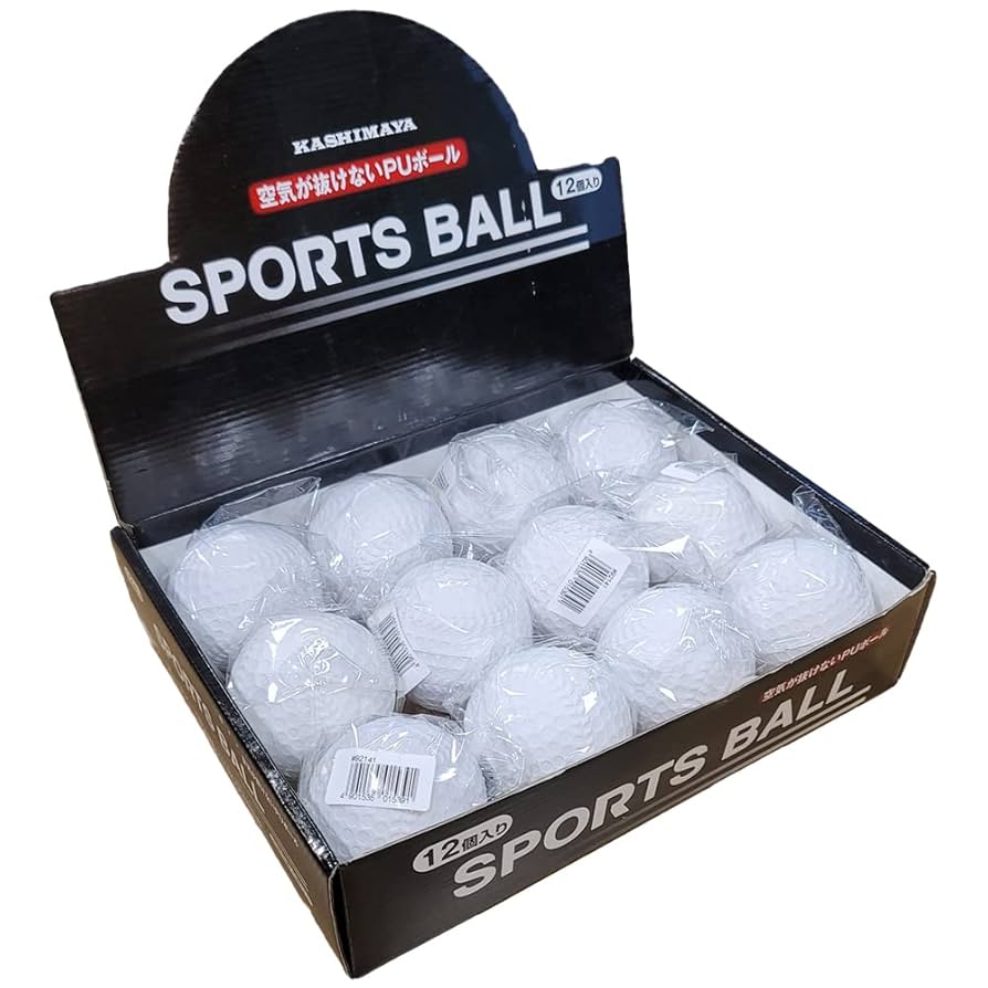 Amazon | カシマヤ(KASHIMAYA)PU白野球ボール 12個入 BOX入り