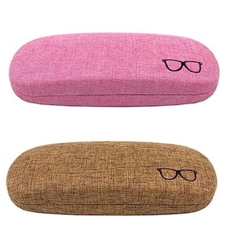 OKU 1 Pack of 1 Eyeglasses Hard Shell Glasses Case Linen Fabrics Eyeglass Case Sunglasses Case Portable Protection Case Sp... - Review, Price and Buying Guide