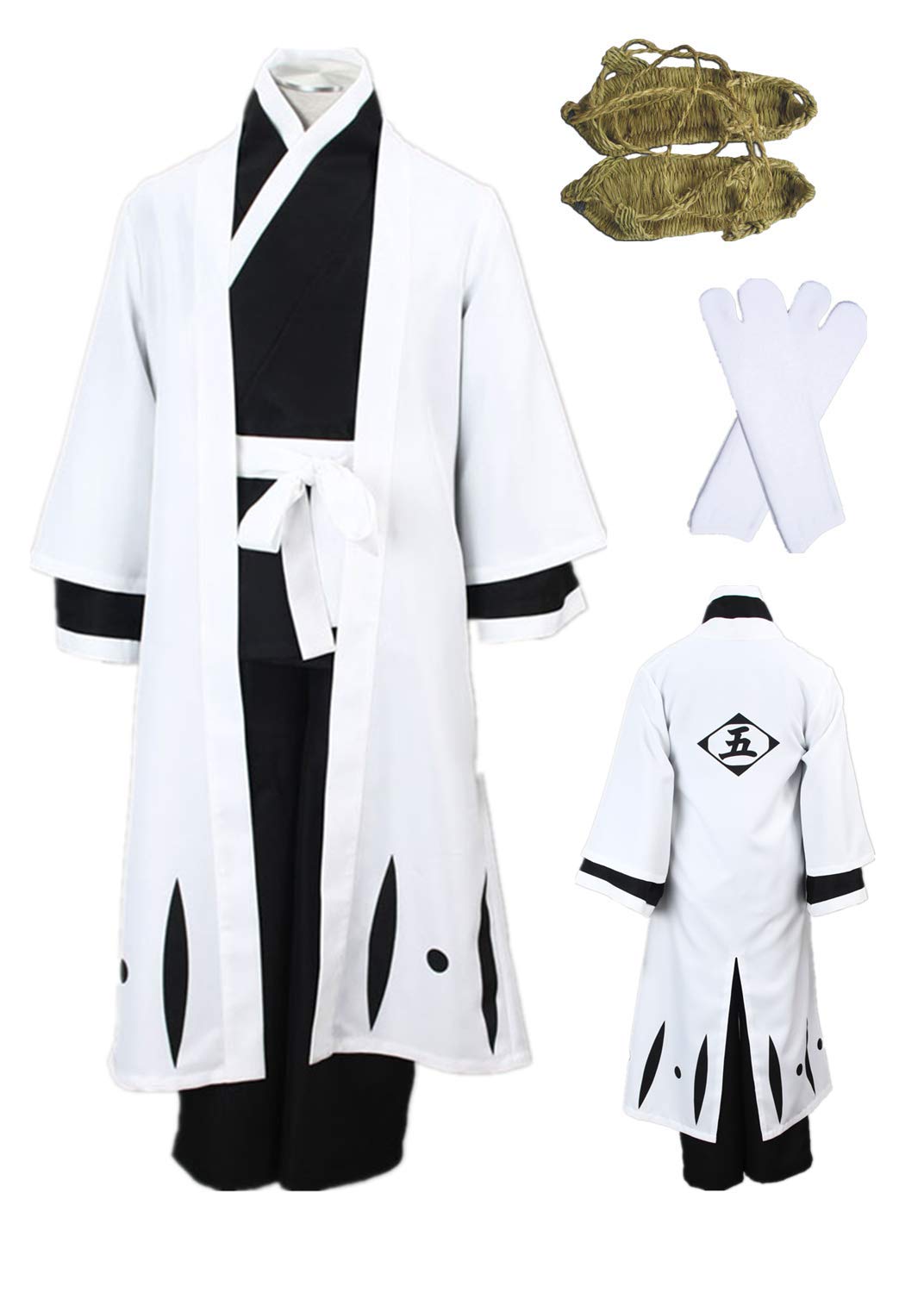 Buy US Size aizen sousuke Cosplay Costume Full Set Clothing Online at ...